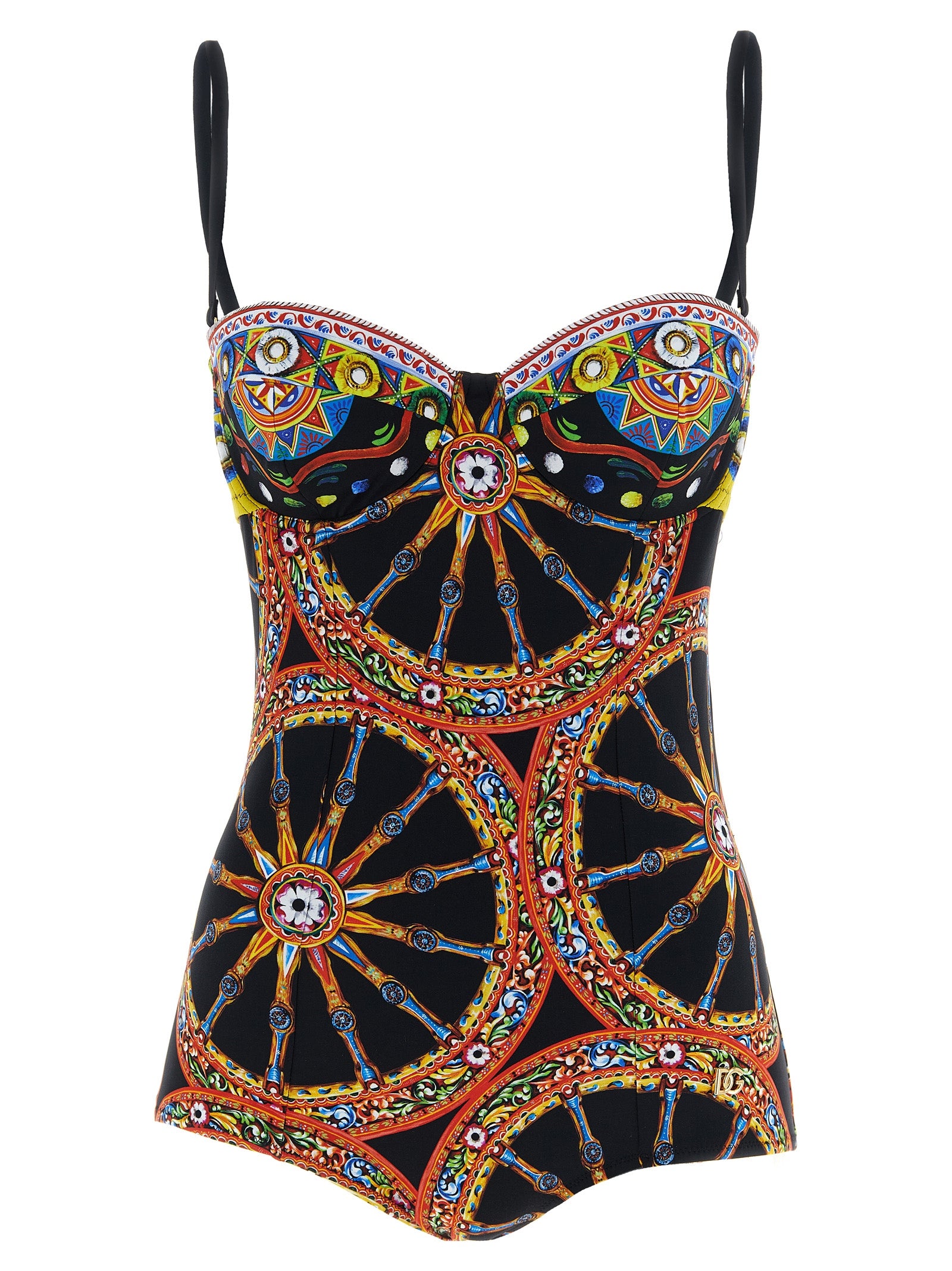 Multicolor Polyamide One-Piece Swimsuit