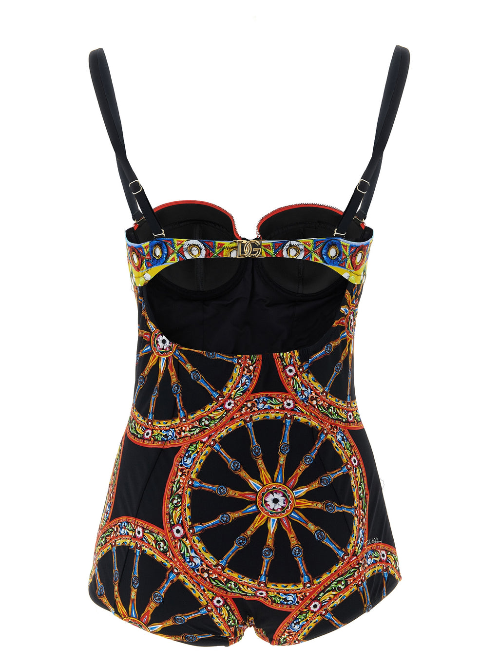 Multicolor Polyamide One-Piece Swimsuit