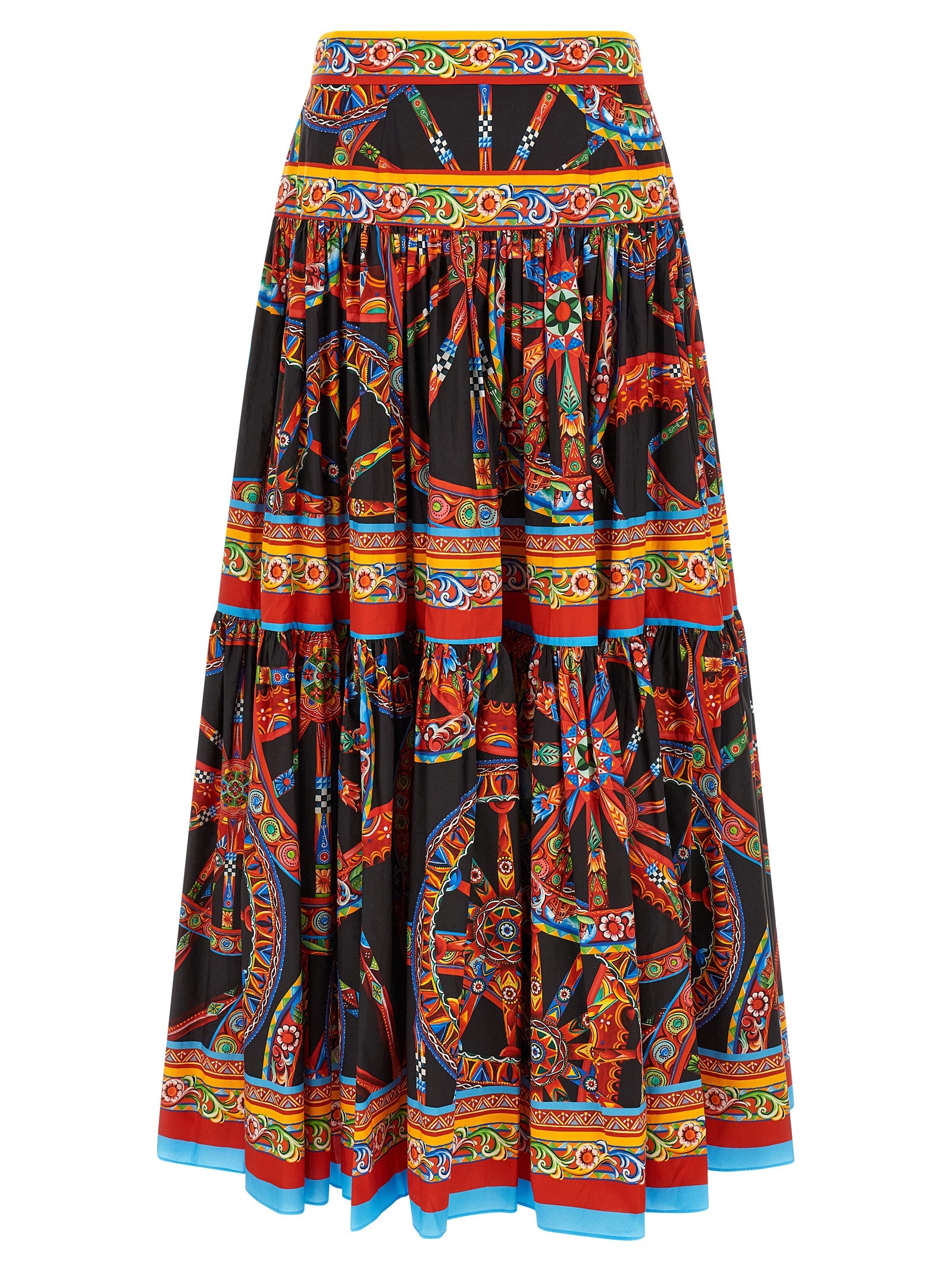 Multicolor Cotton Mini Skirt
