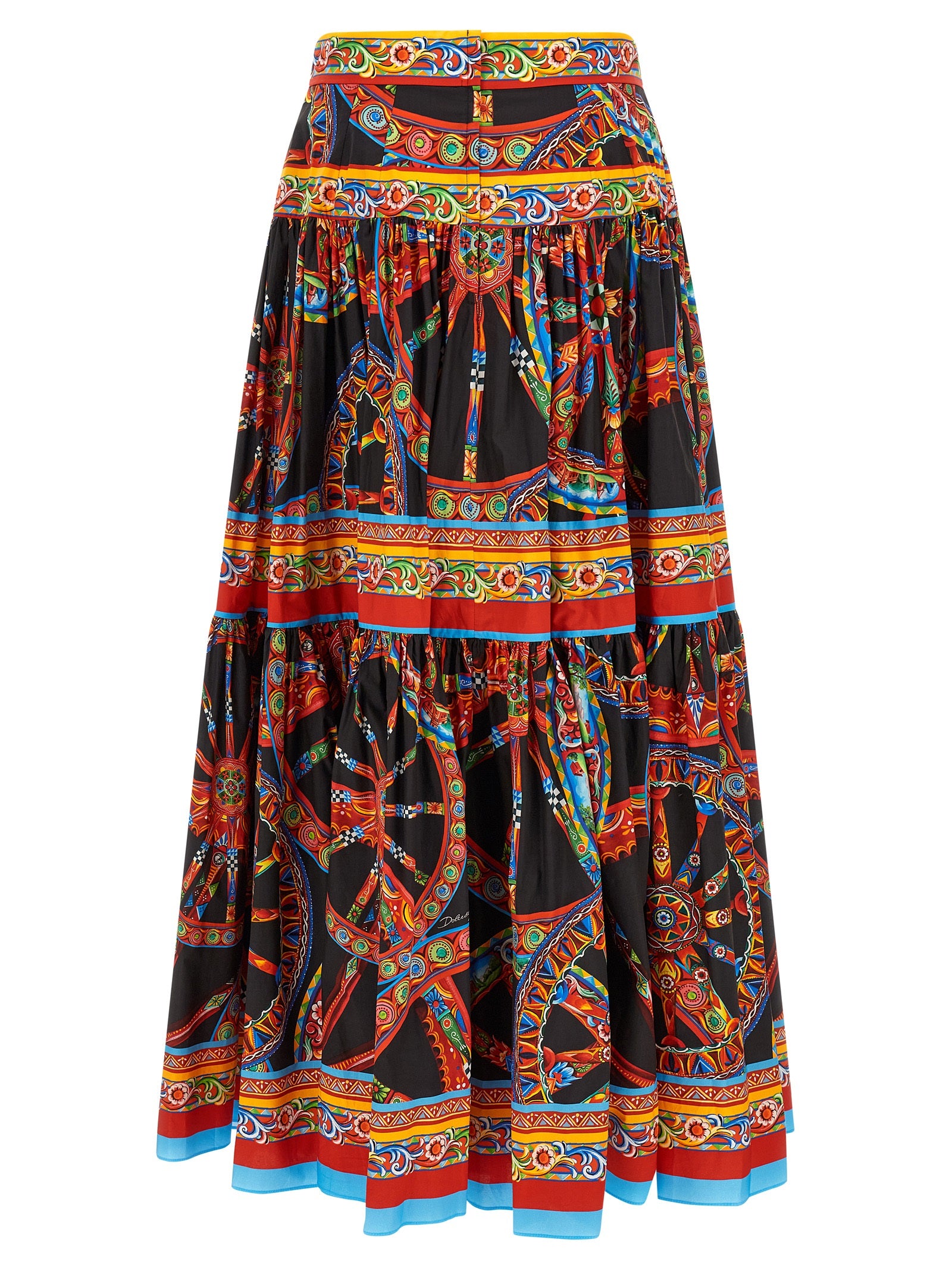 Multicolor Cotton Mini Skirt
