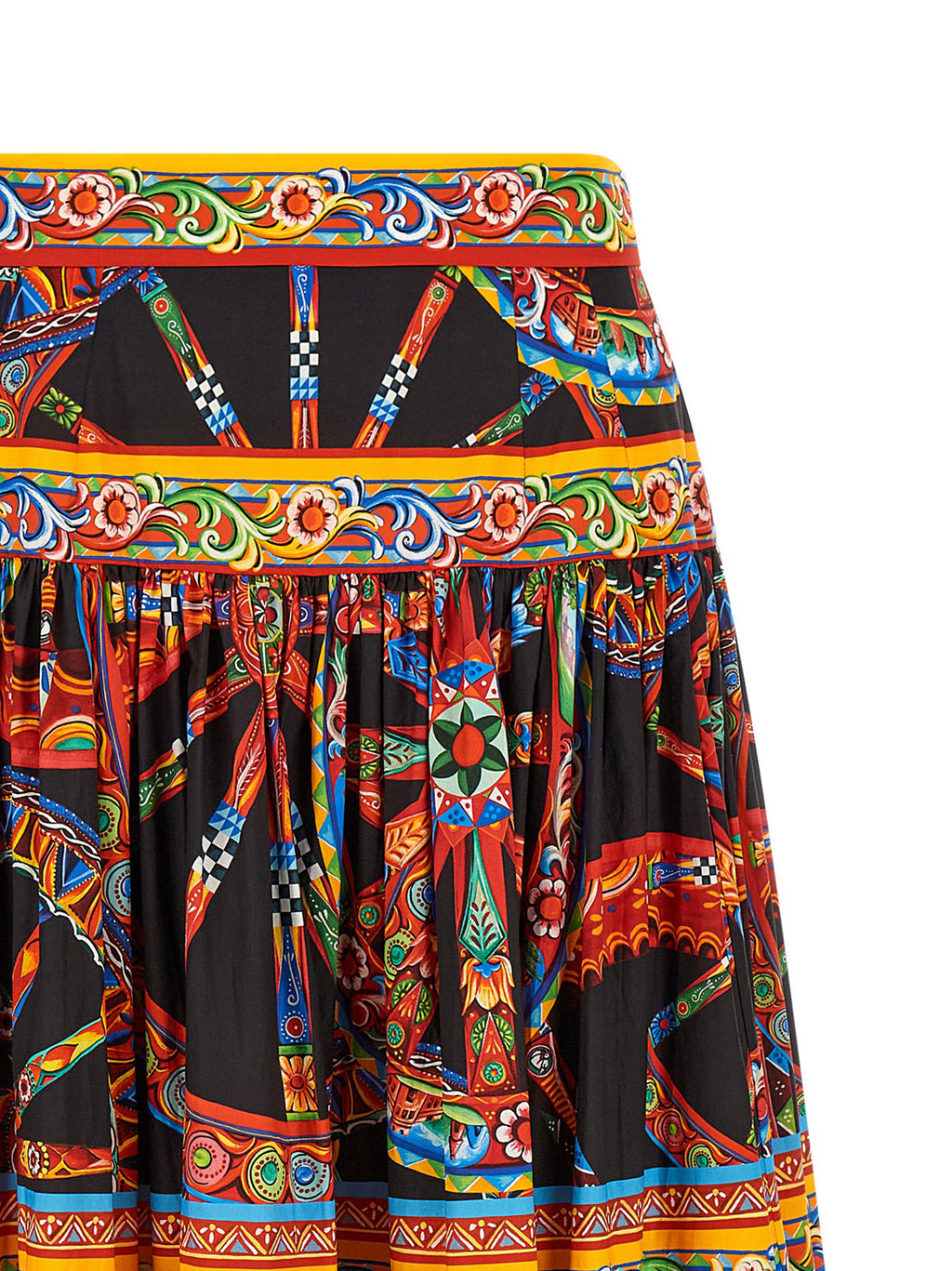 Multicolor Cotton Mini Skirt
