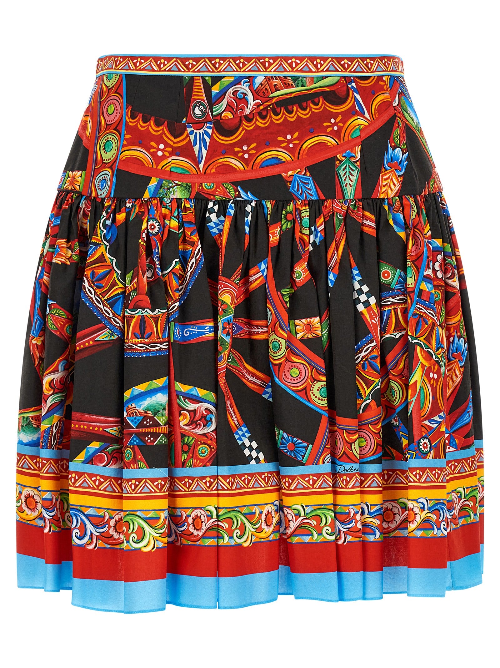 Multicolor Cotton Long Skirt