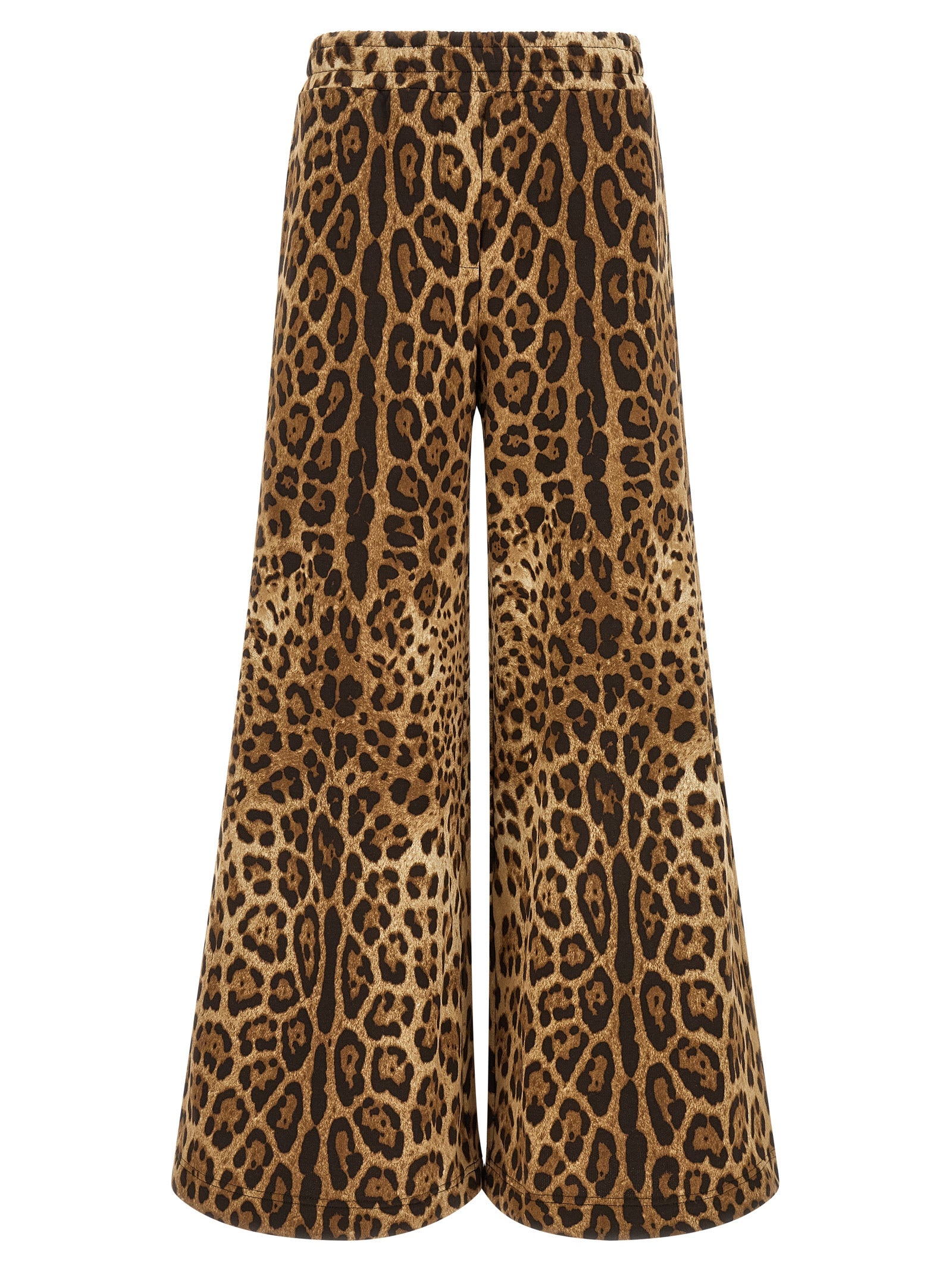 Brown Cotton Casual Pants