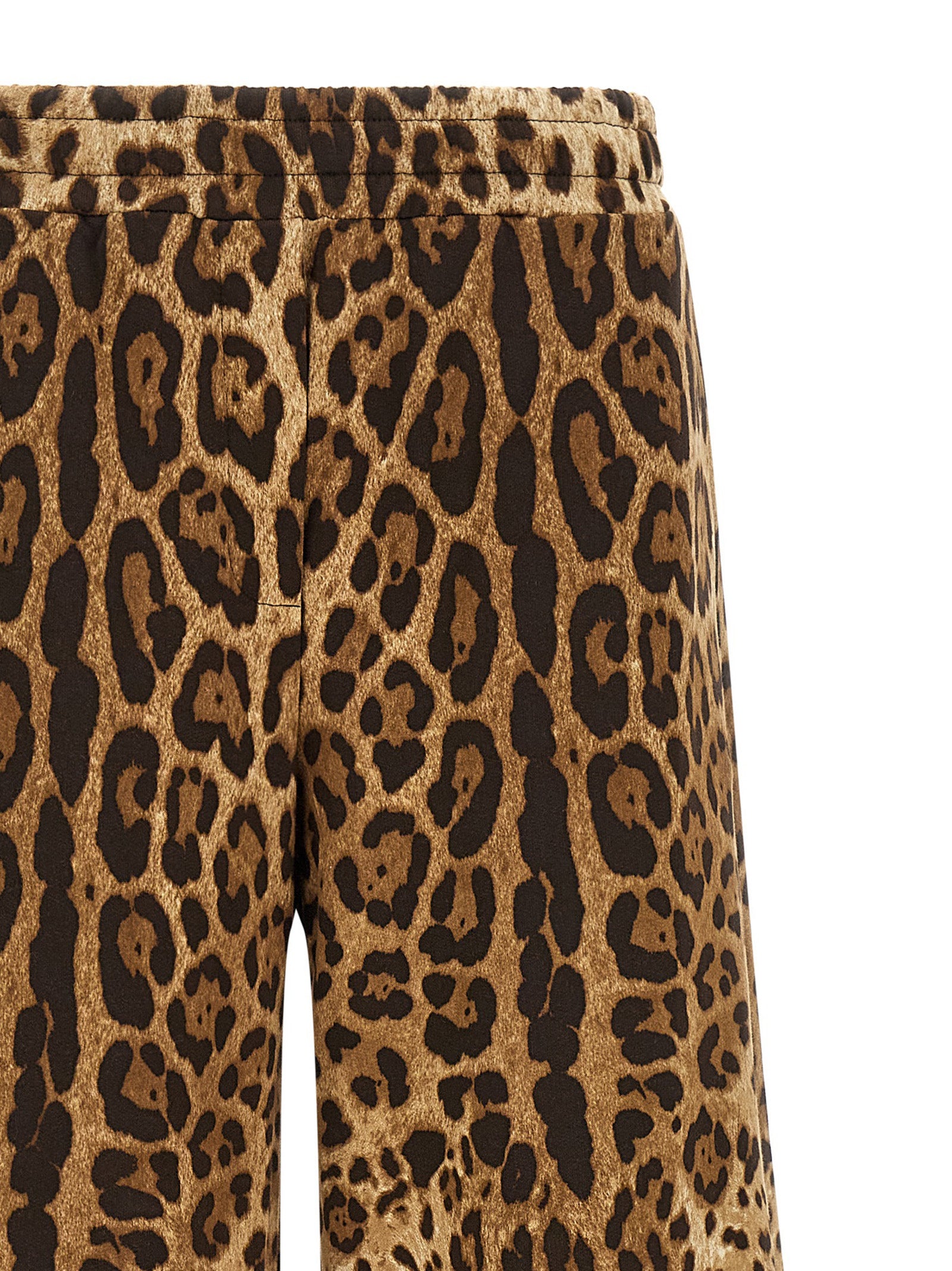 Brown Cotton Casual Pants