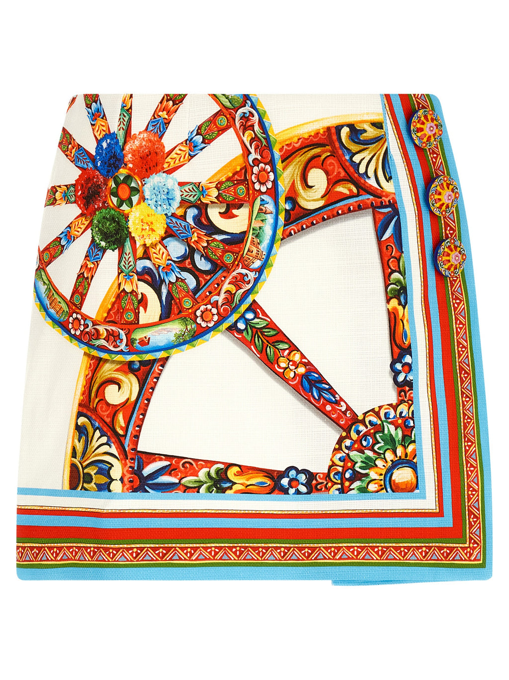 Multicolor Cotton Long Skirt