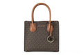 MICHAEL KORS Mercer 35S1GM9M2B Medium Logo And Leather Accordion Crossbody Bag In Brown
