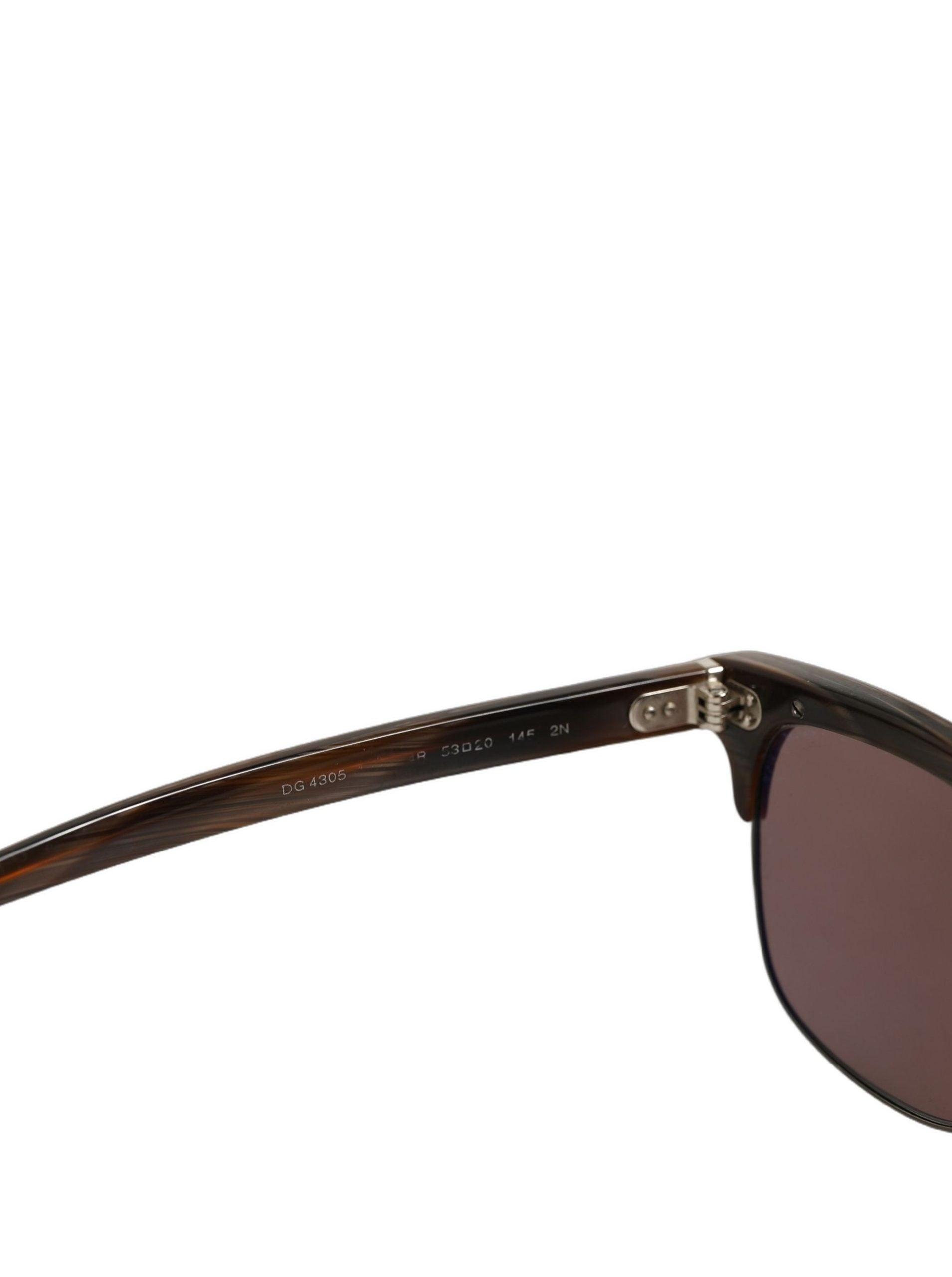 Brown DG4305 Striped Acetate Frame Eyewear Sunglasses