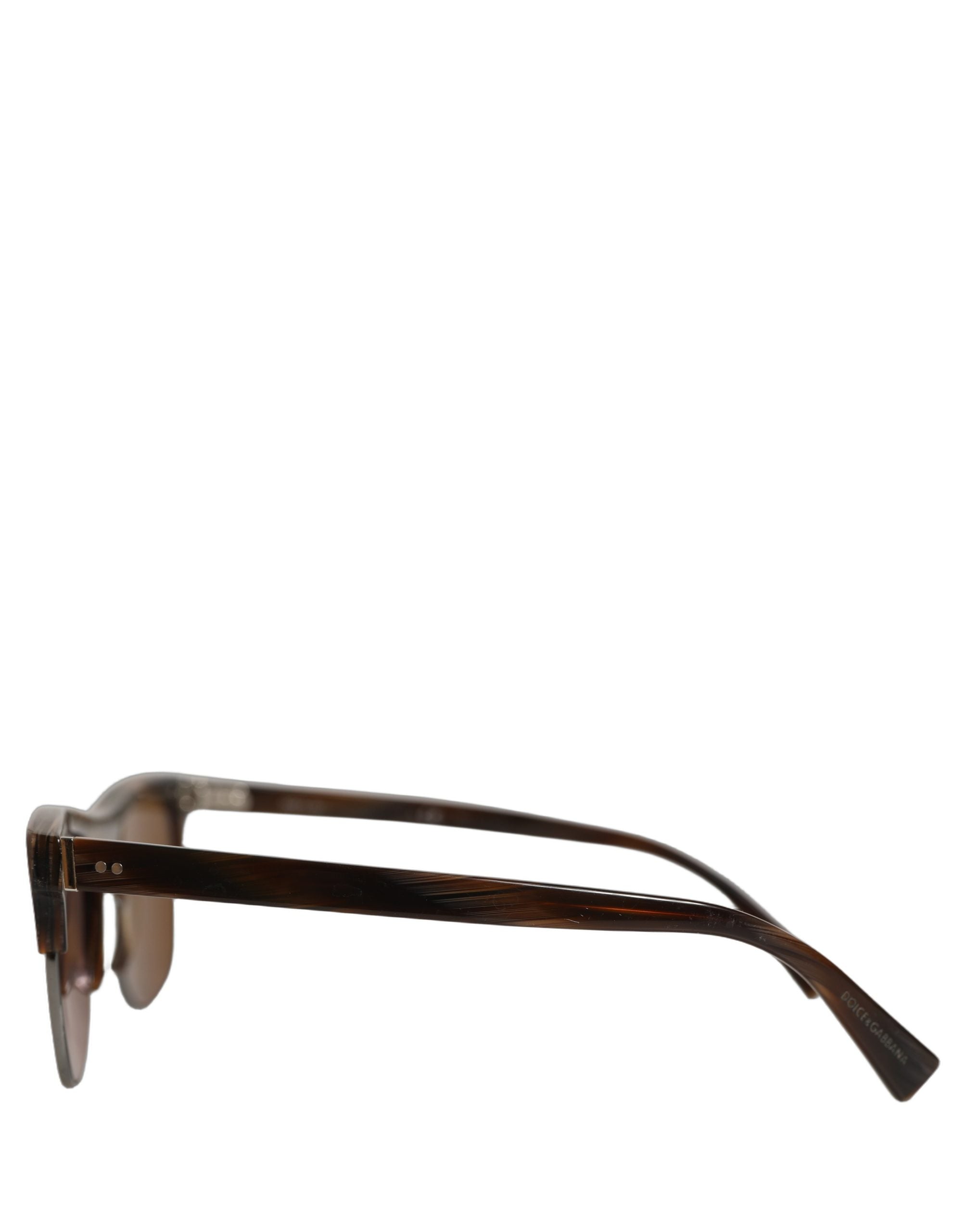 Brown DG4305 Striped Acetate Frame Eyewear Sunglasses