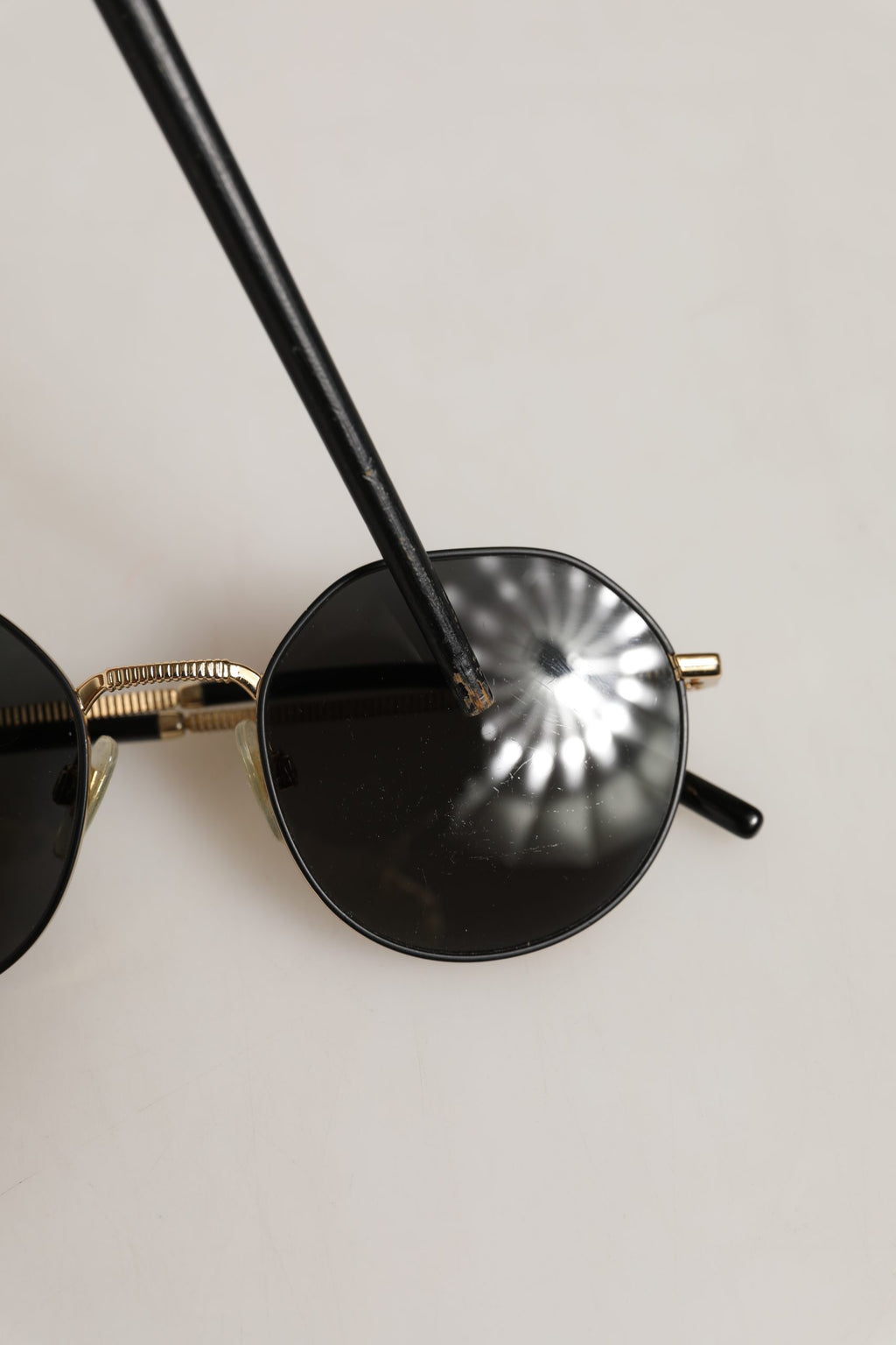 Gold Toned Metal Frame DG2286 Round Eyewear Sunglasses