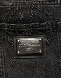 Dark Gray Cotton WideLeg Oversize Denim Jeans