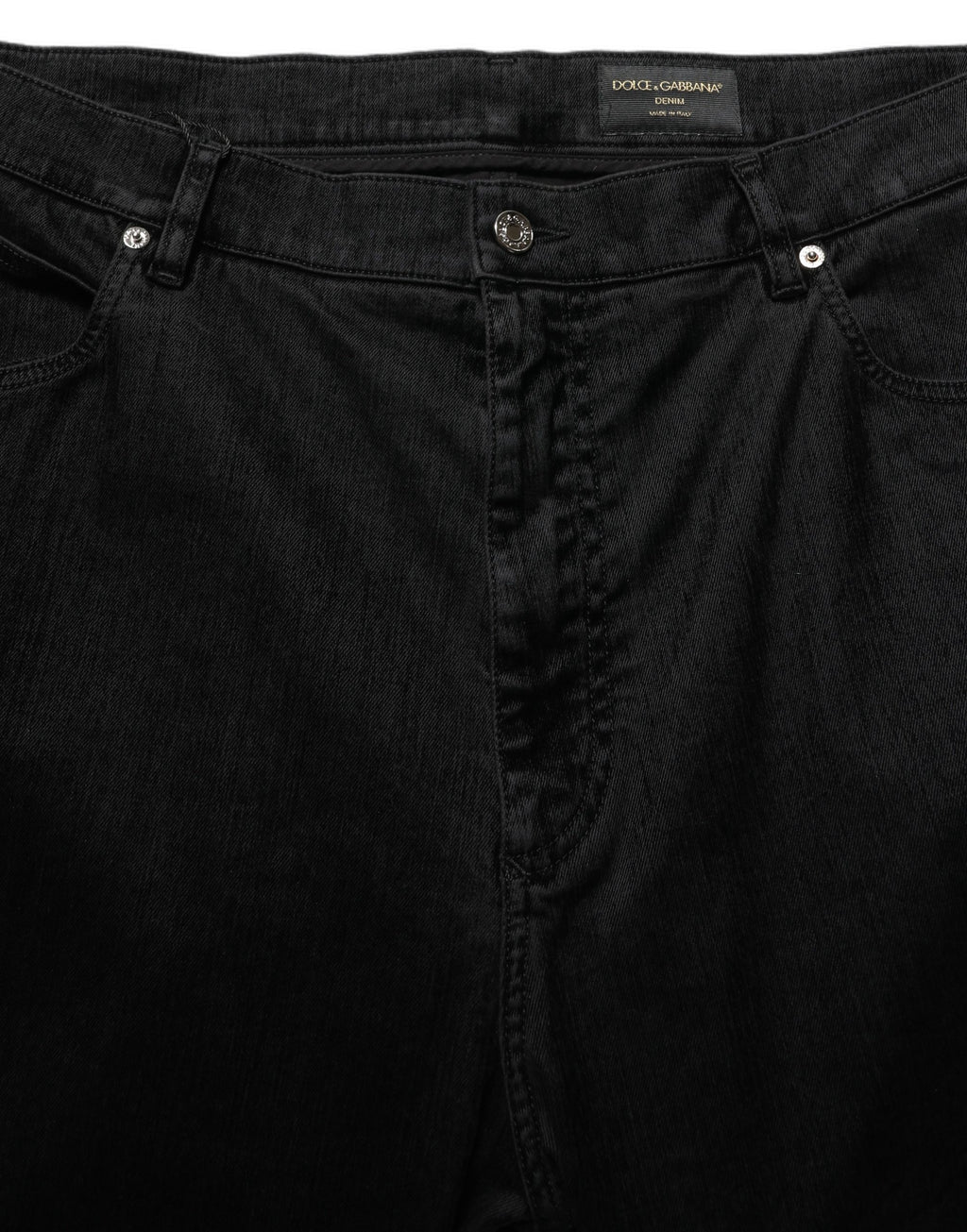 Black Cotton Relaxed Wide Leg Men Denim Jeans