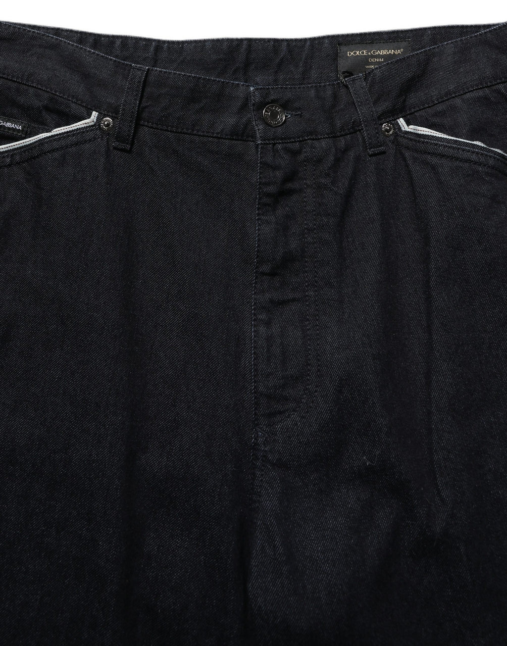Black Cotton Stretch Straight Men Denim Jeans