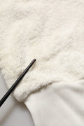 Off White Terry Cotton Plush Men Jogger Pants