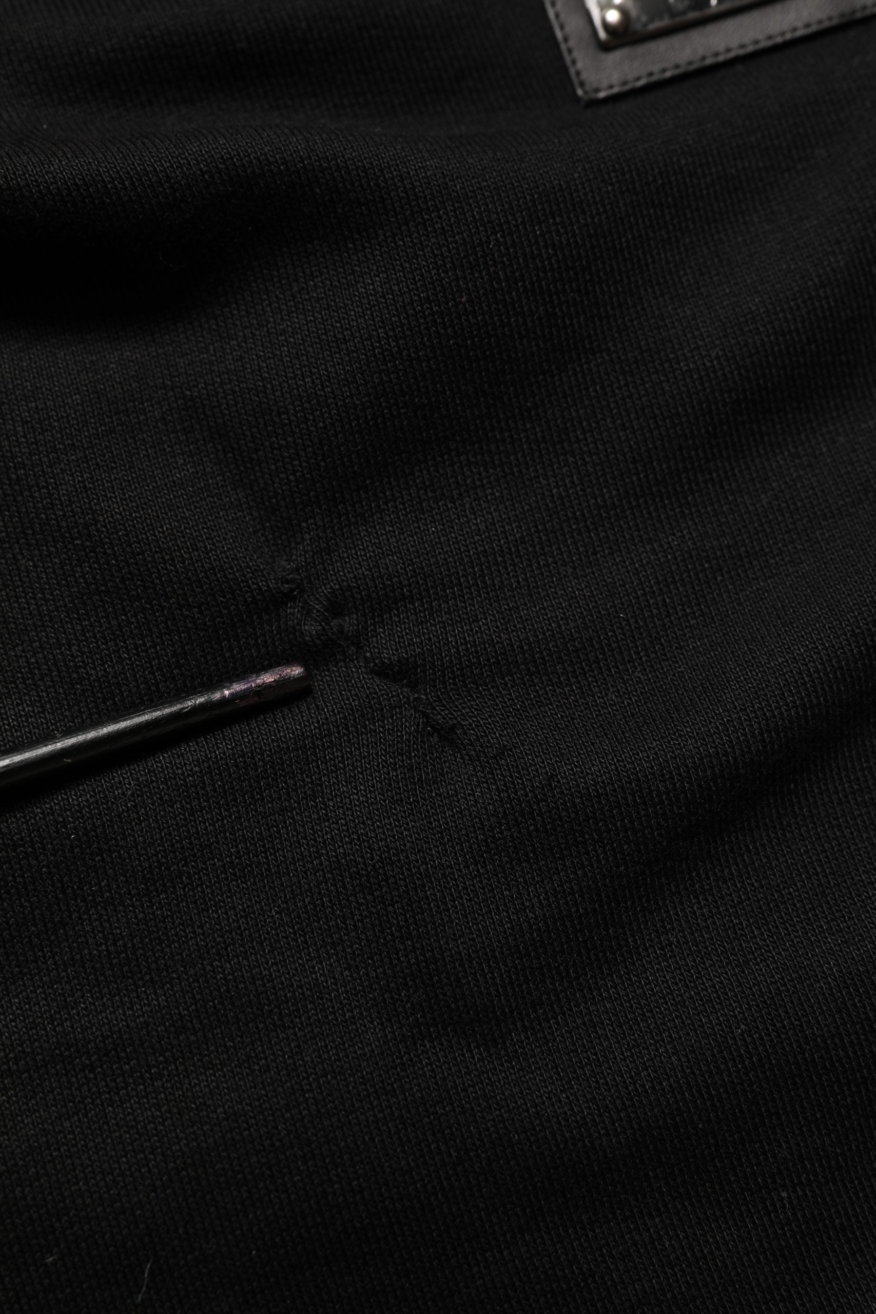 Black Cotton Logo Jogger Men Sweatpants Pants