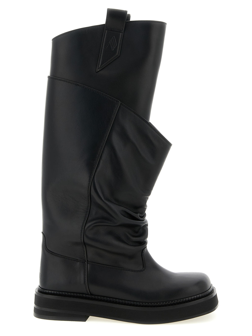Black Calfskin Over The Knee