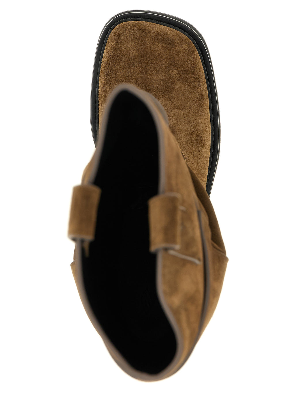 Brown Calfskin Over The Knee