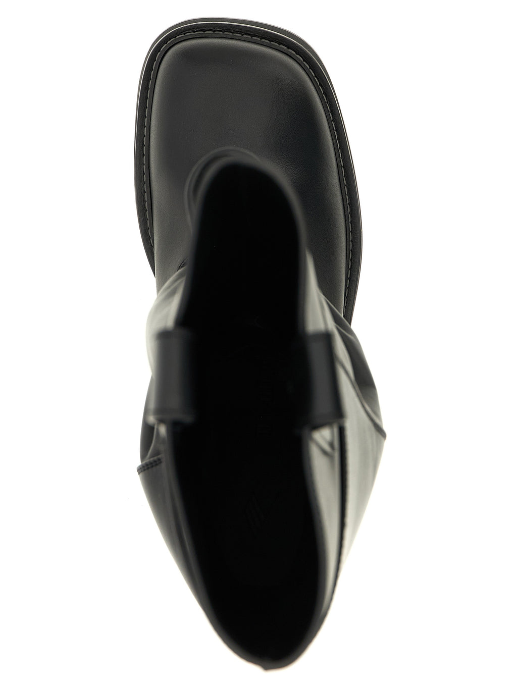 Black Calfskin Over The Knee
