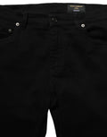 Black Cotton Stretch Skinny Denim Trouser Jeans