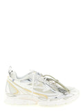 White Polyethylene Athletic Sneakers