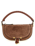 Brown Calfskin Shoulder Bag