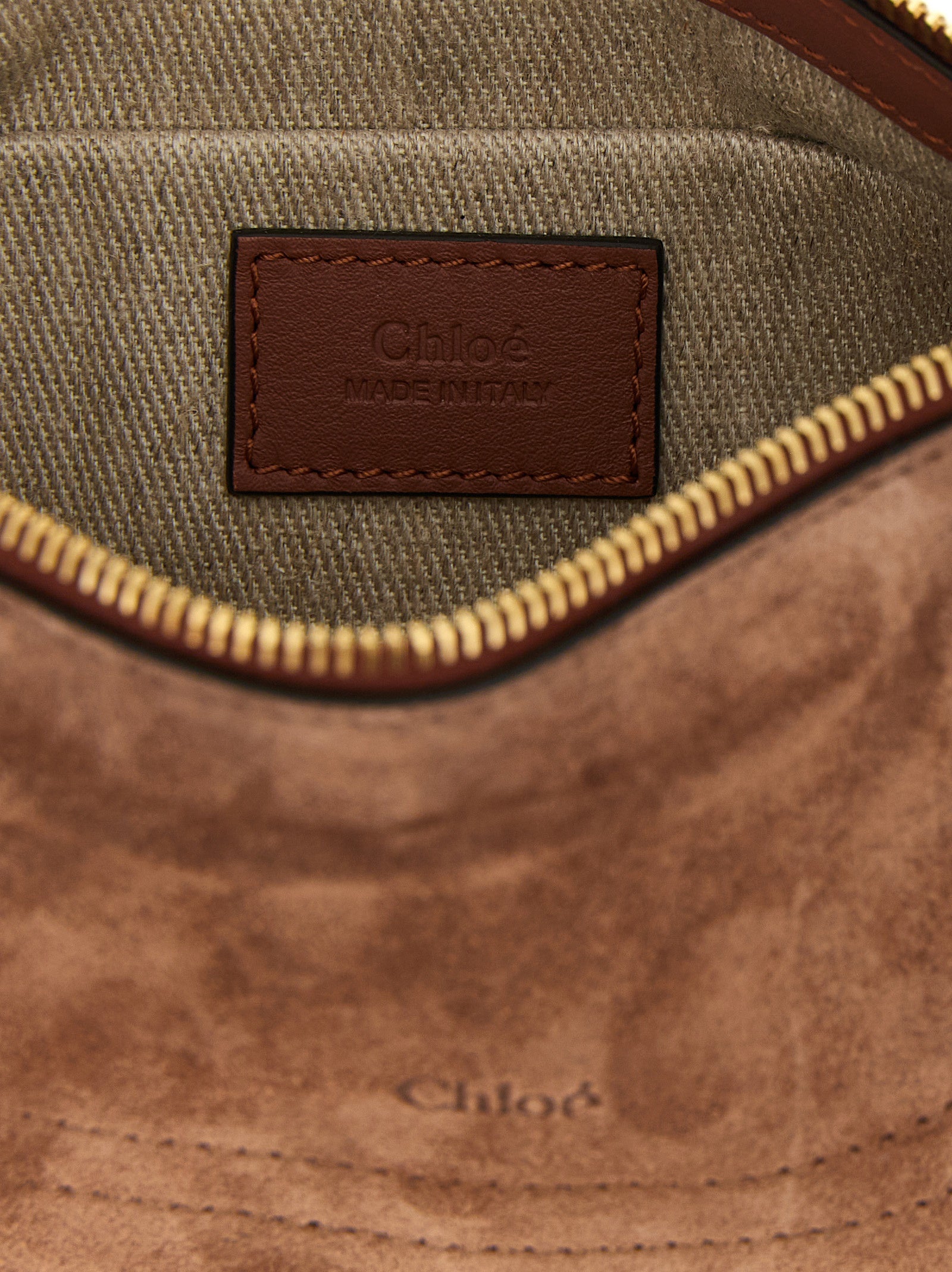 Brown Calfskin Shoulder Bag