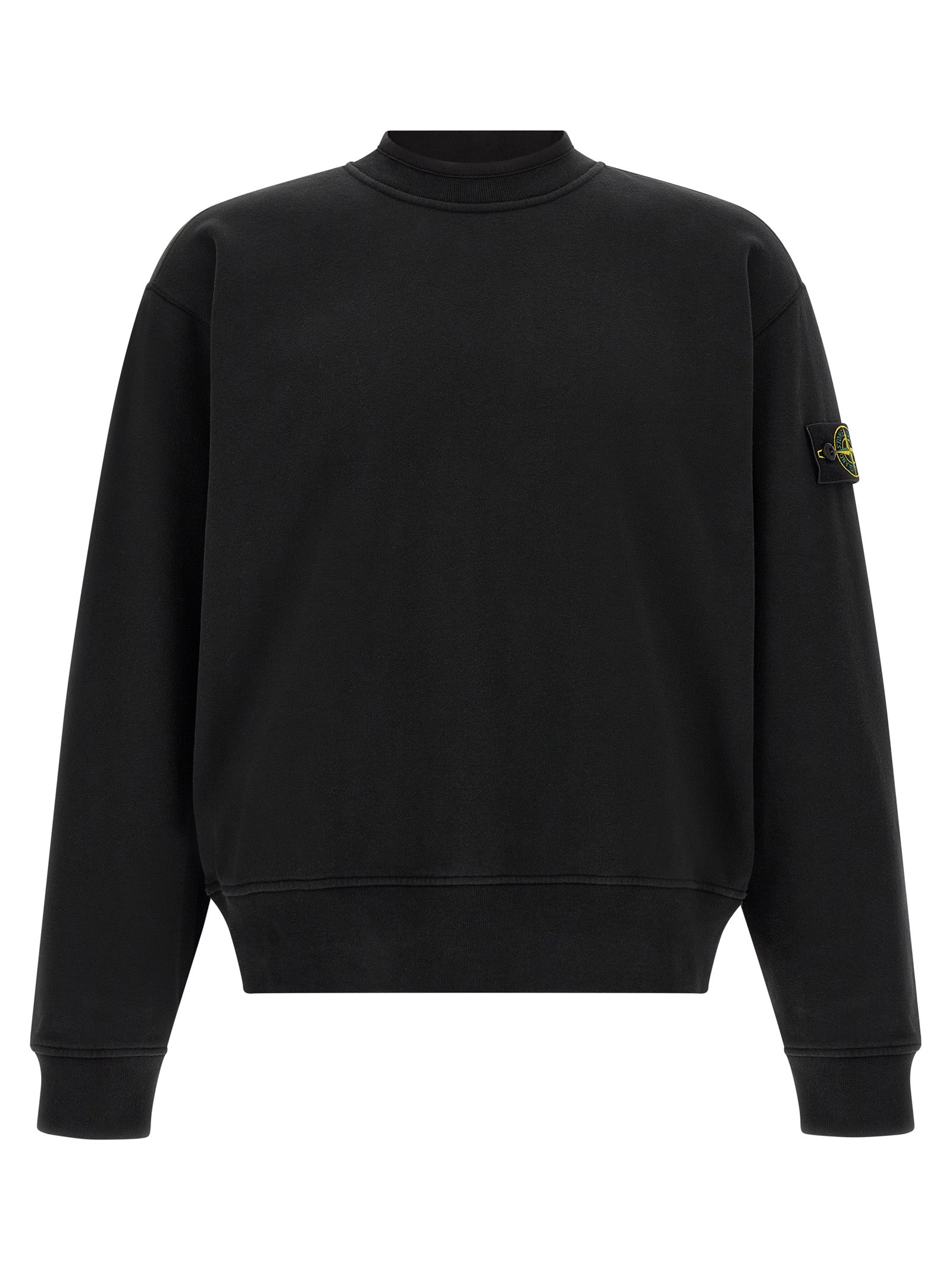 Black Cotton Sweatshirt