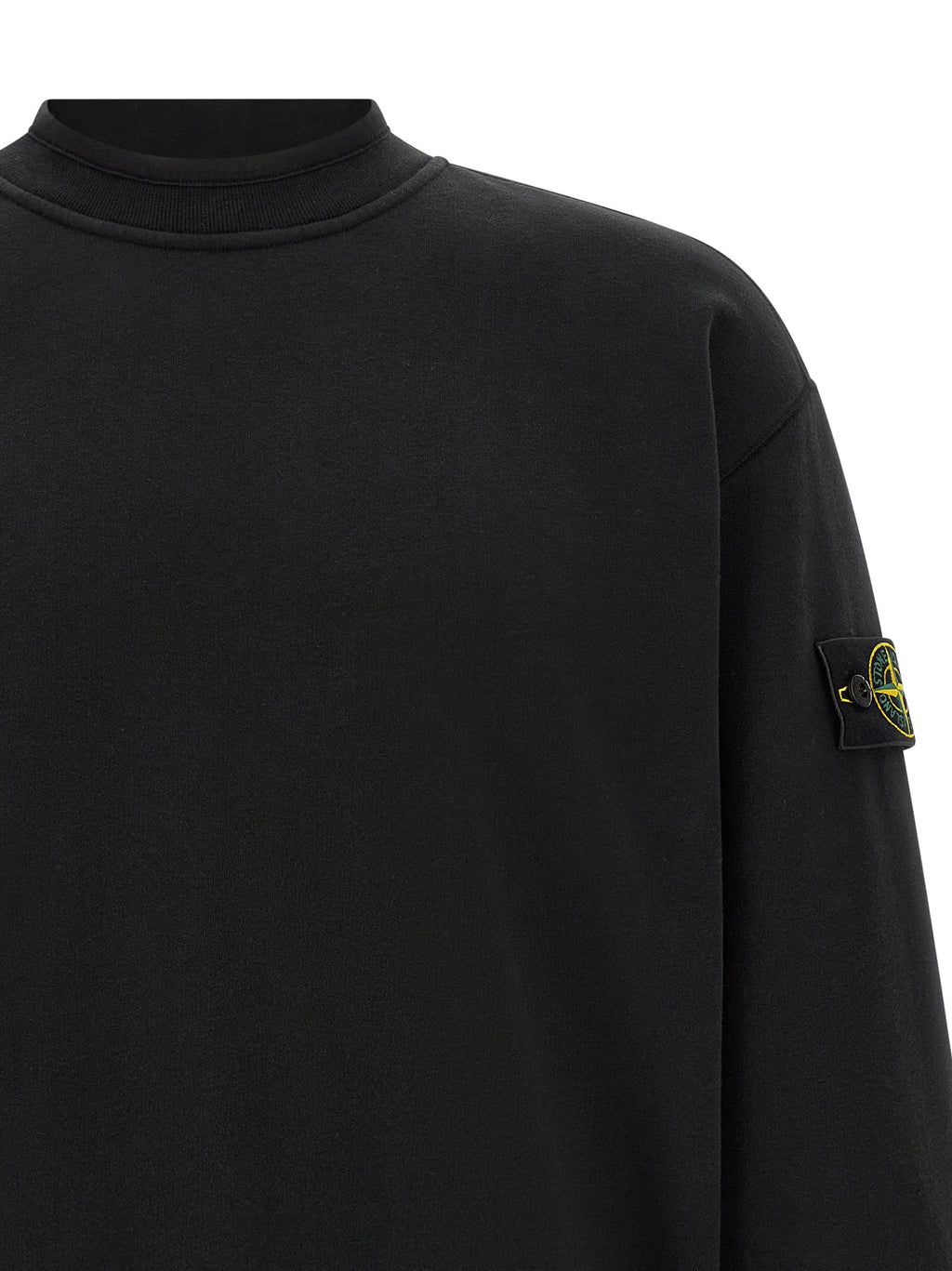 Black Cotton Sweatshirt
