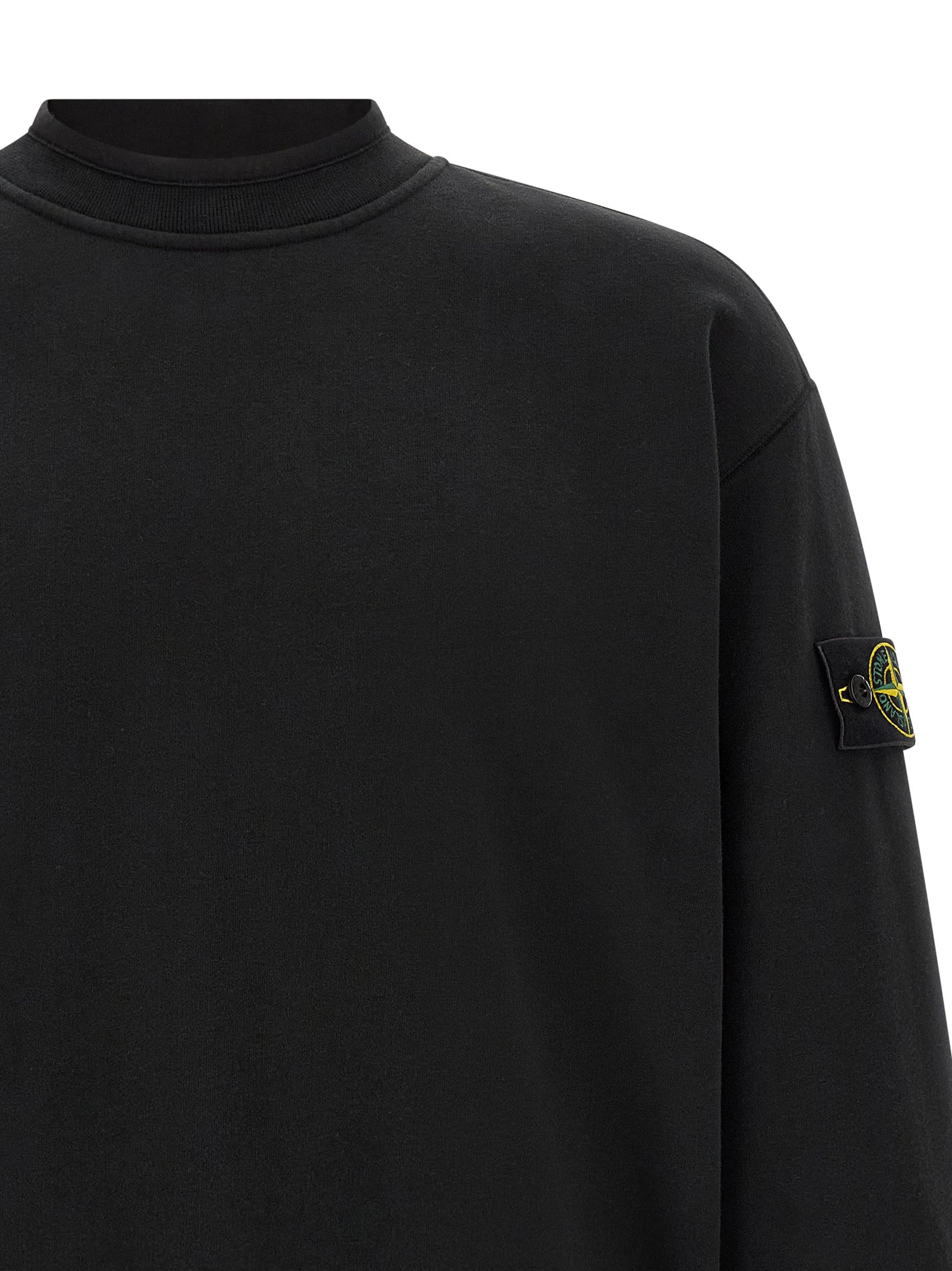 Black Cotton Sweatshirt