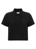 Black Cotton Polo Shirt