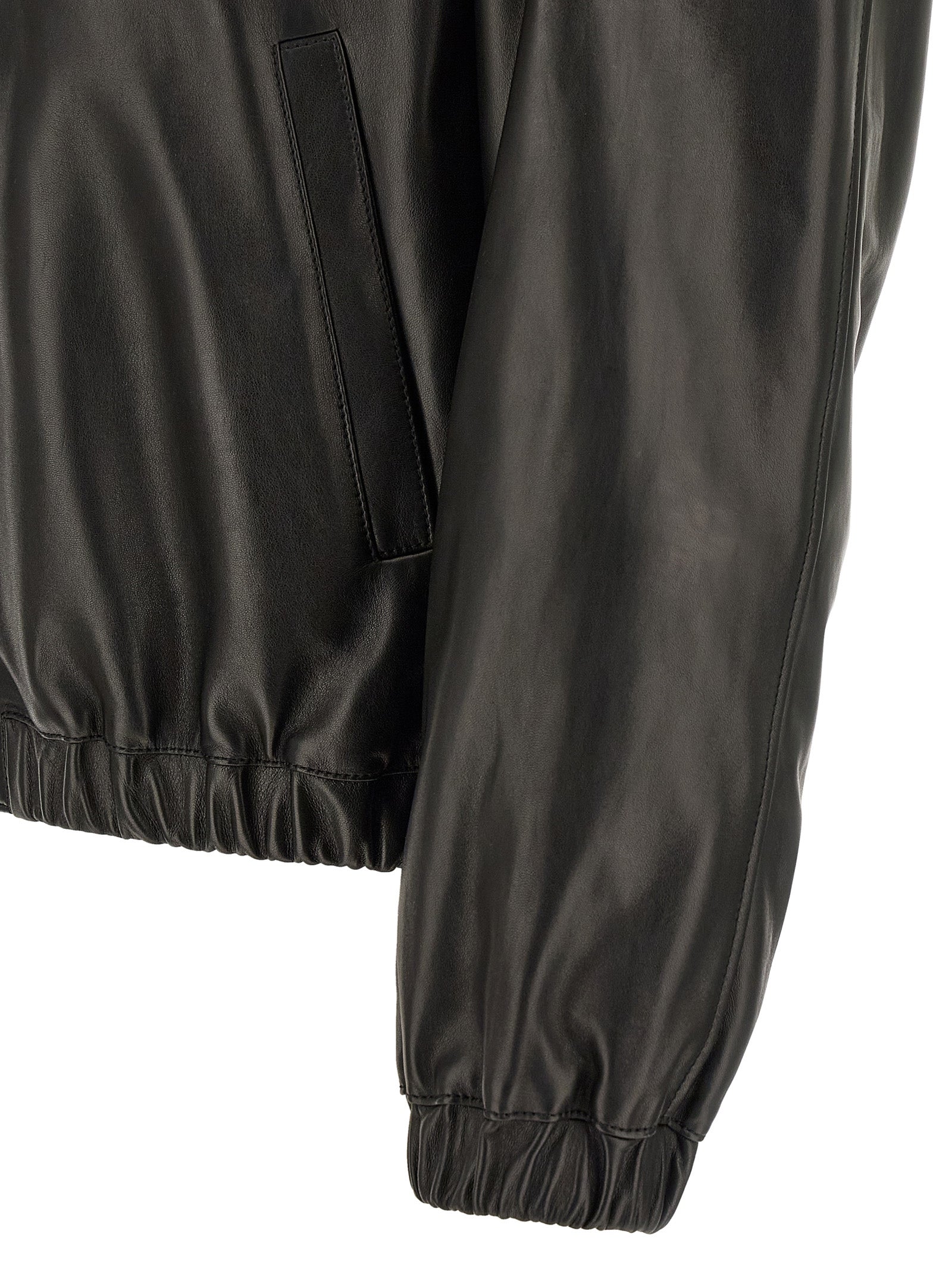 Black Lamb Leather Leather Jacket
