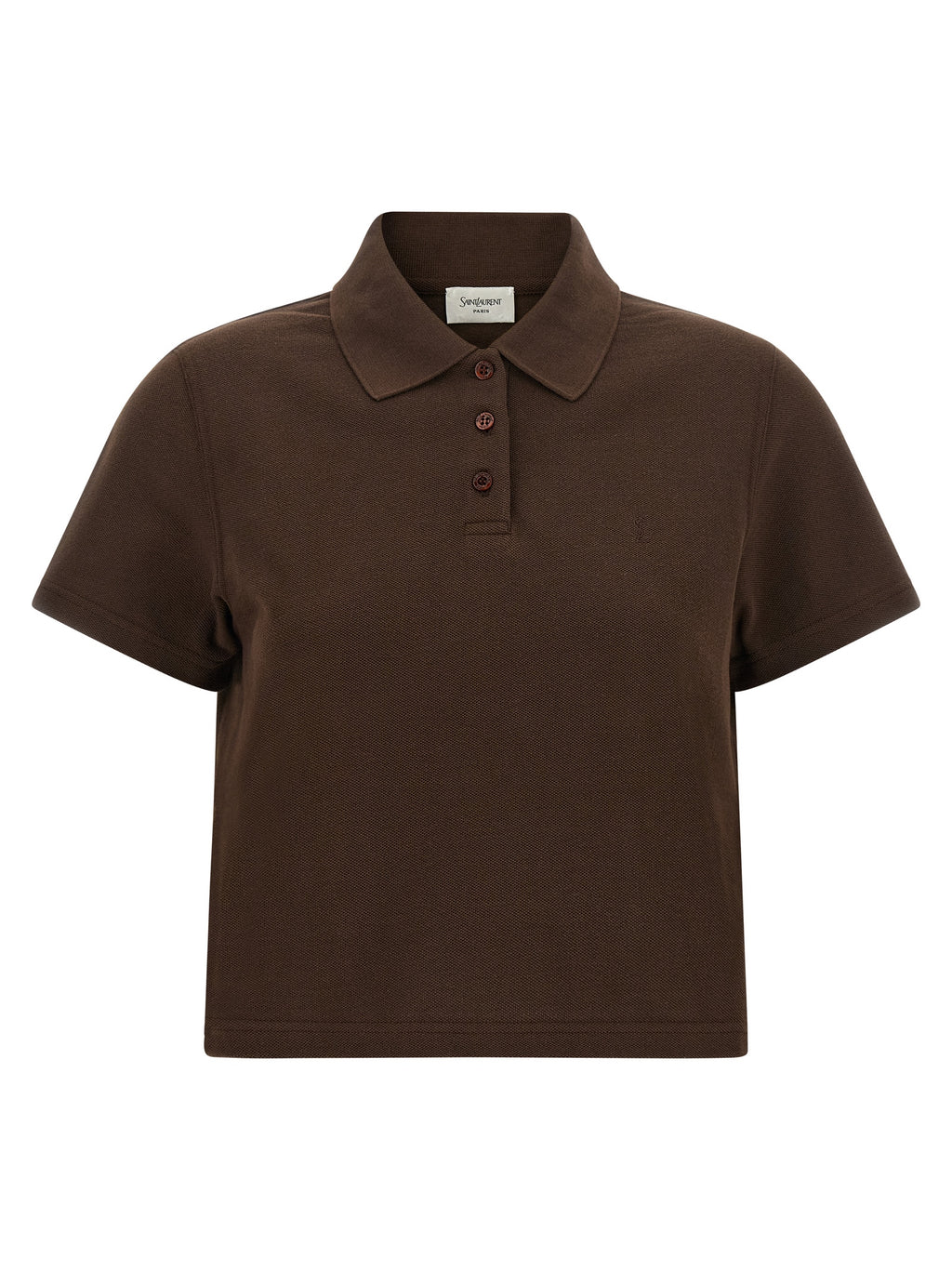 Brown Cotton Polo Shirt