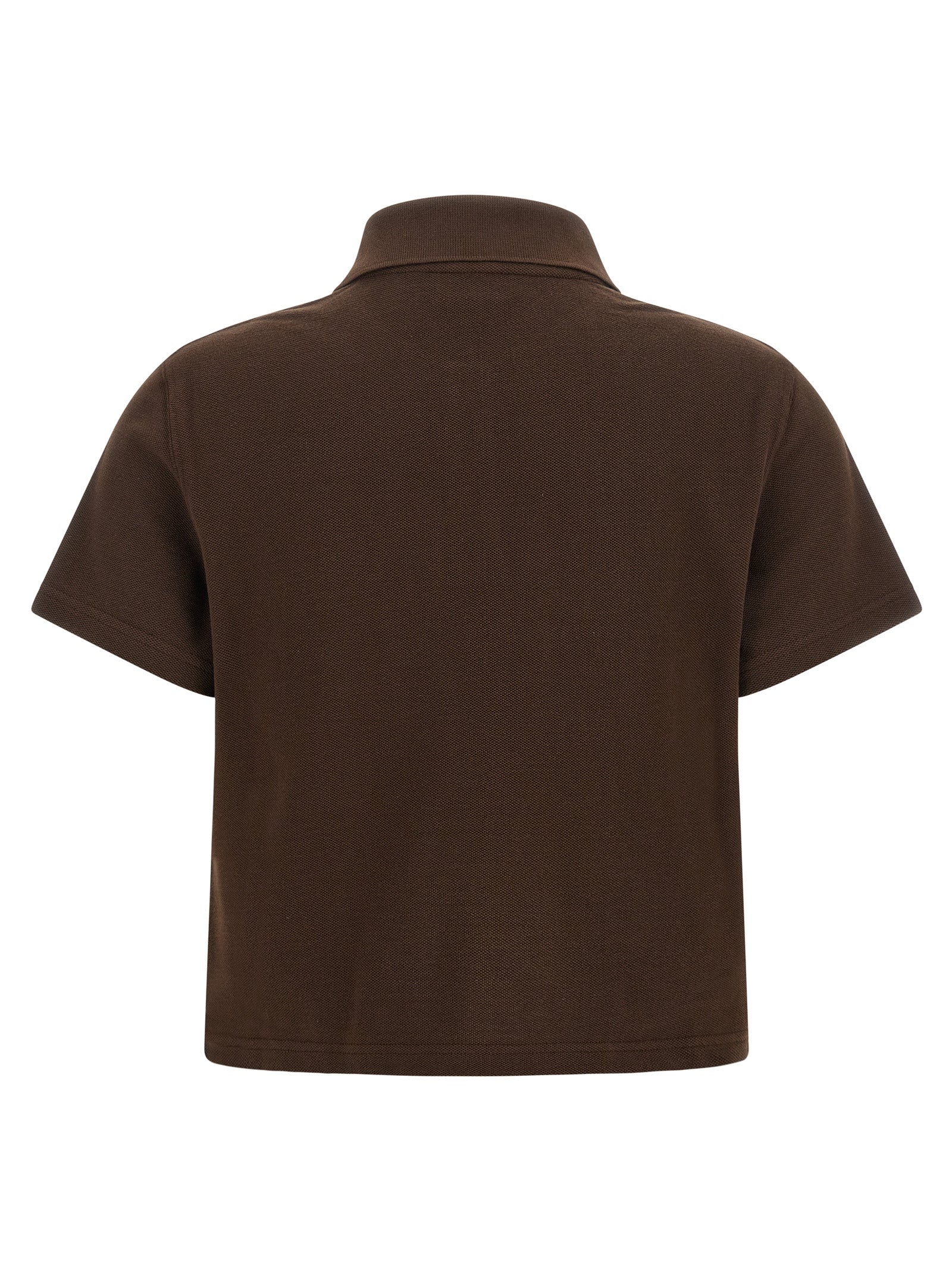Brown Cotton Polo Shirt