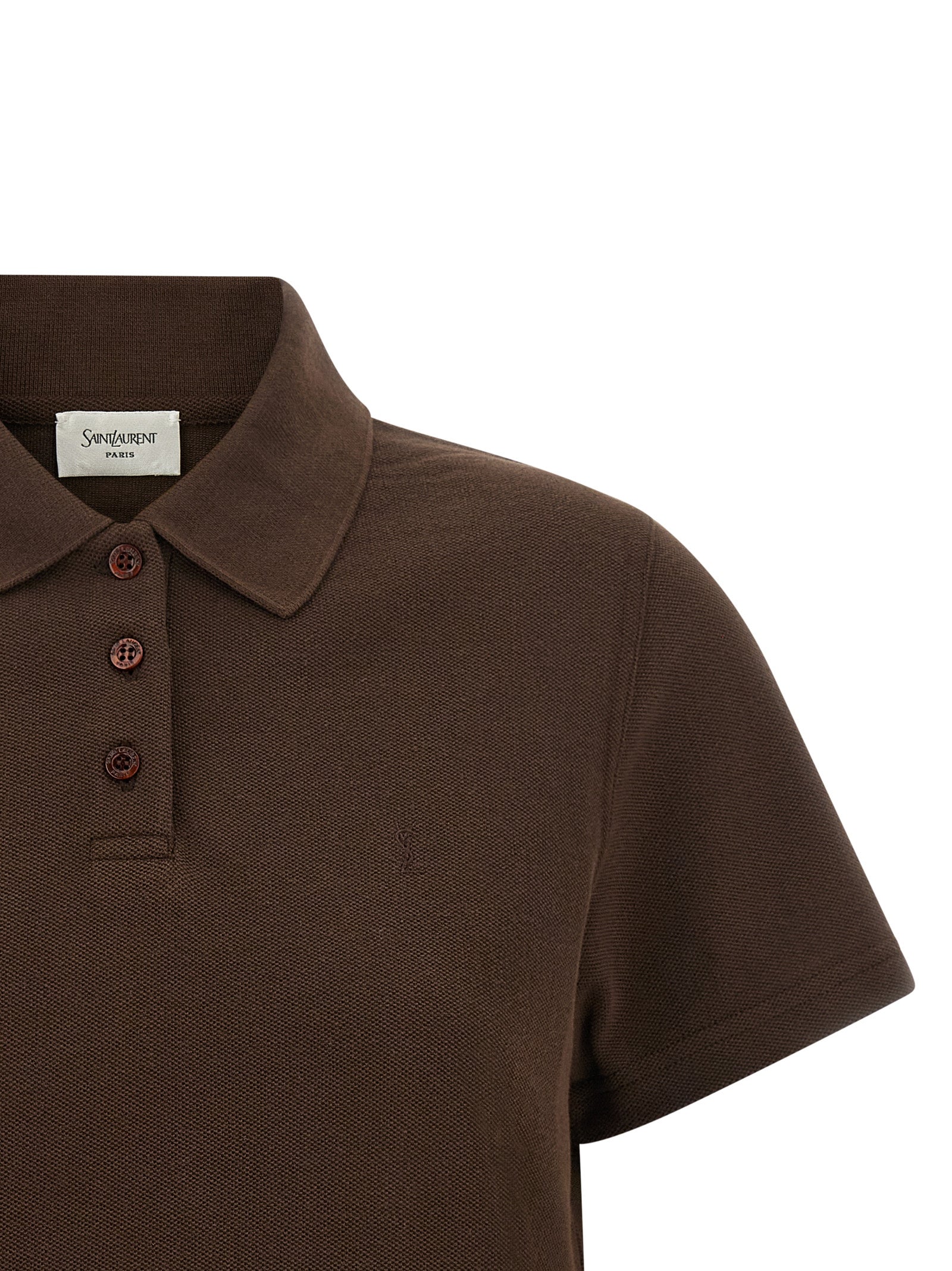 Brown Cotton Polo Shirt