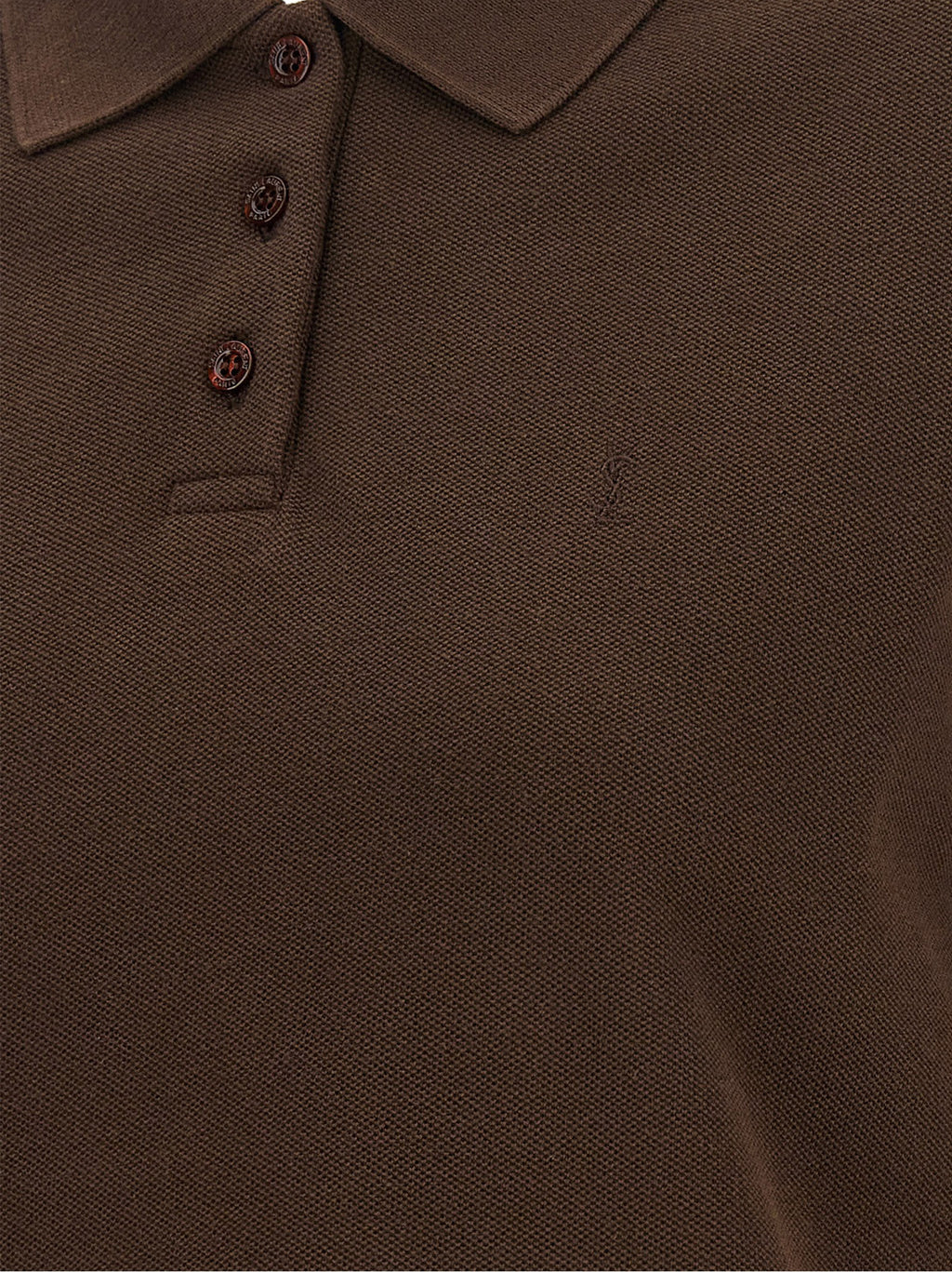 Brown Cotton Polo Shirt