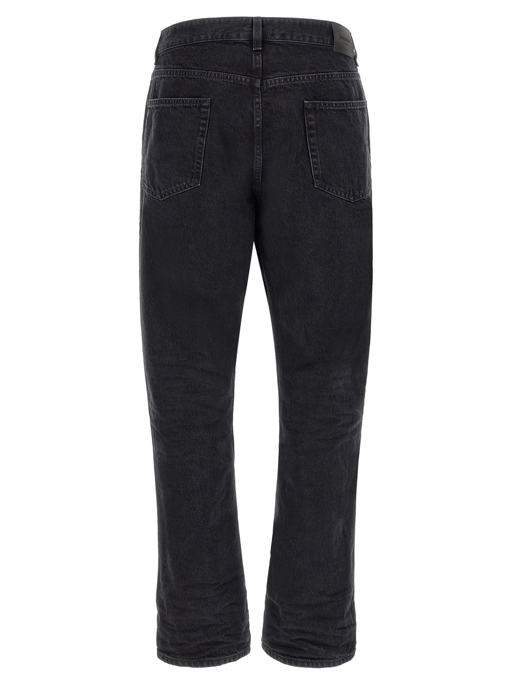 Black Cotton Relaxed Fit Jeans
