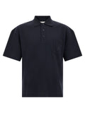 Blue Cotton Polo Shirt