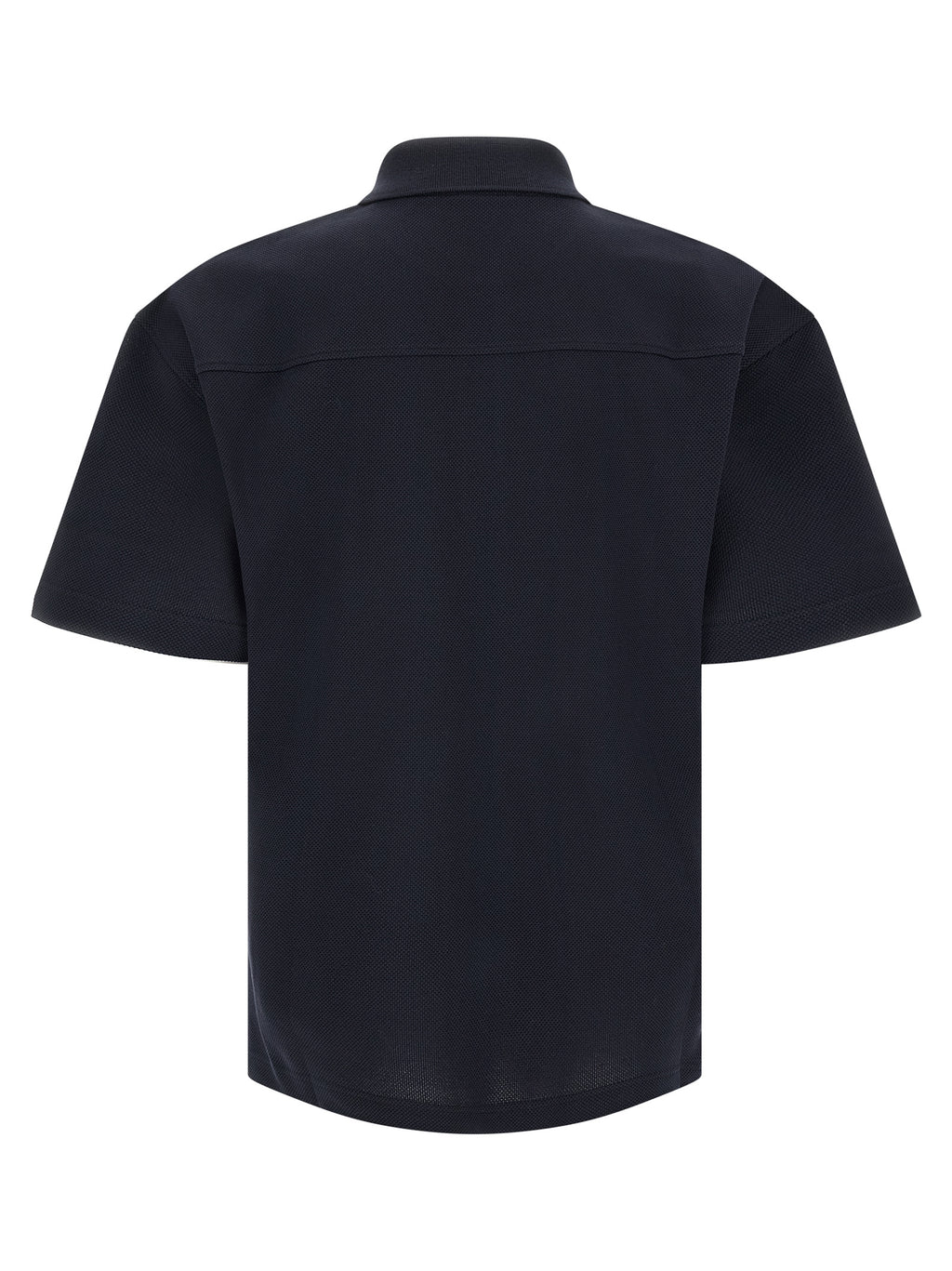 Blue Cotton Polo Shirt