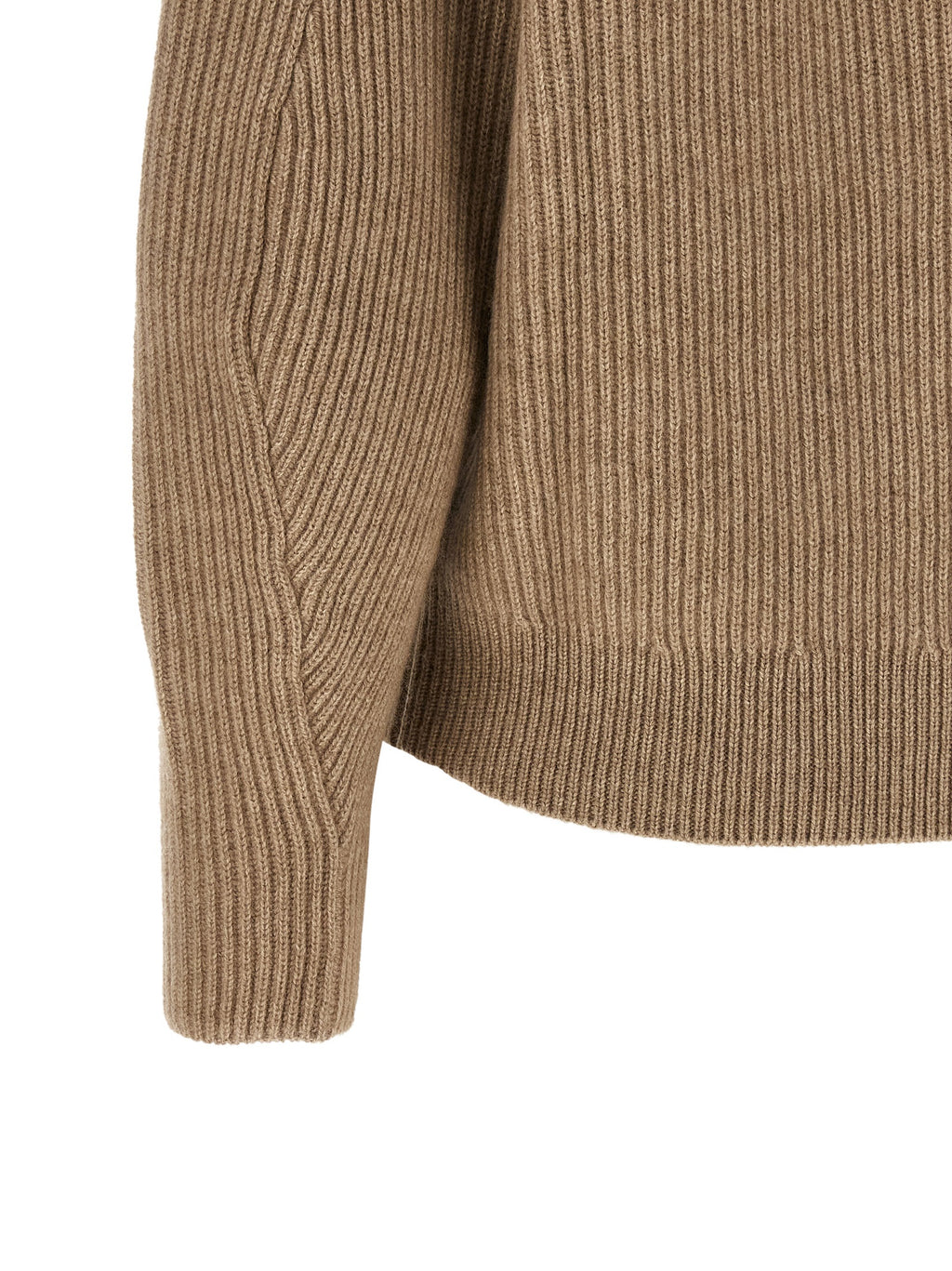 Beige Cashmere Cardigan