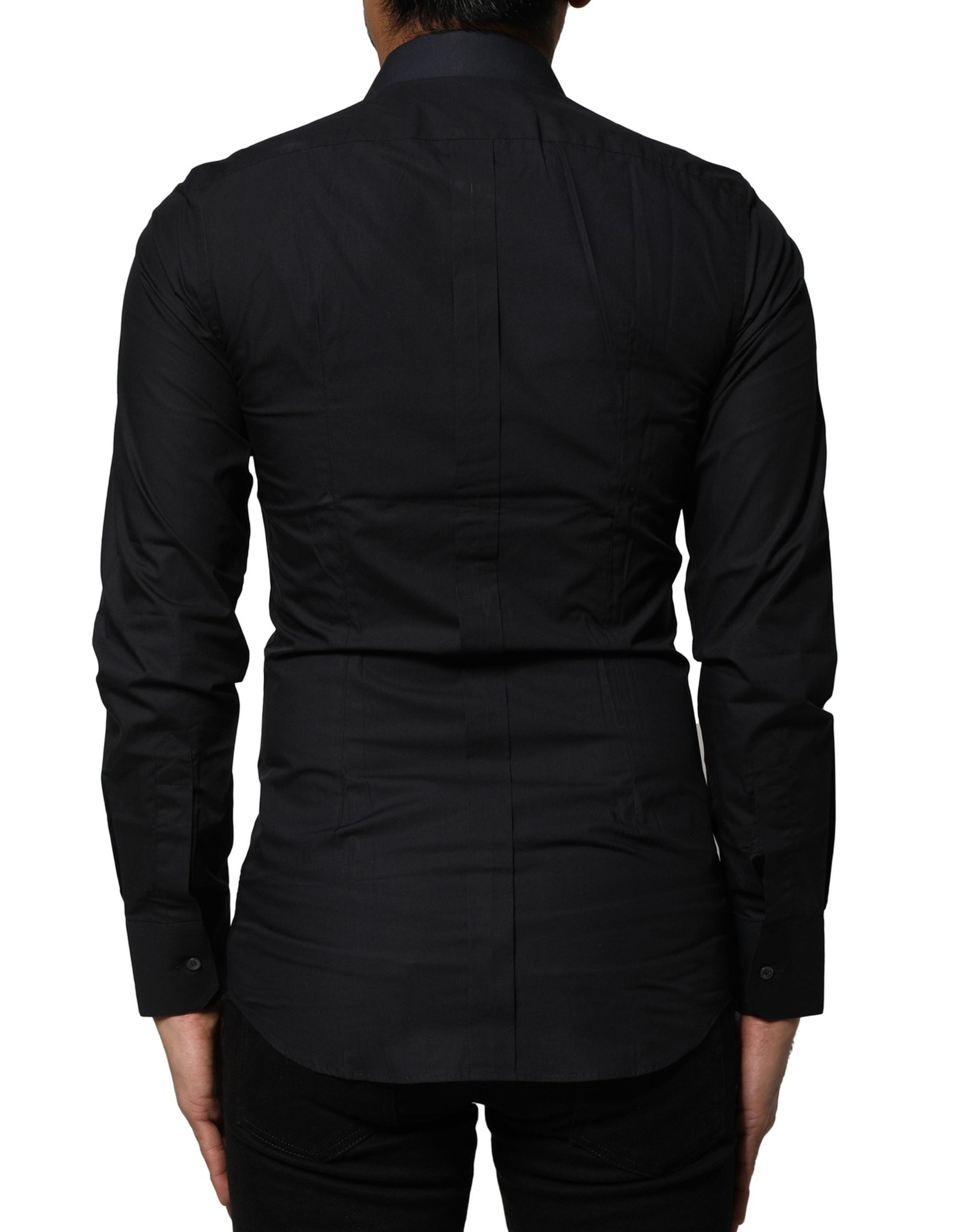 Black GOLD Long Sleeves Formal Dress Shirt