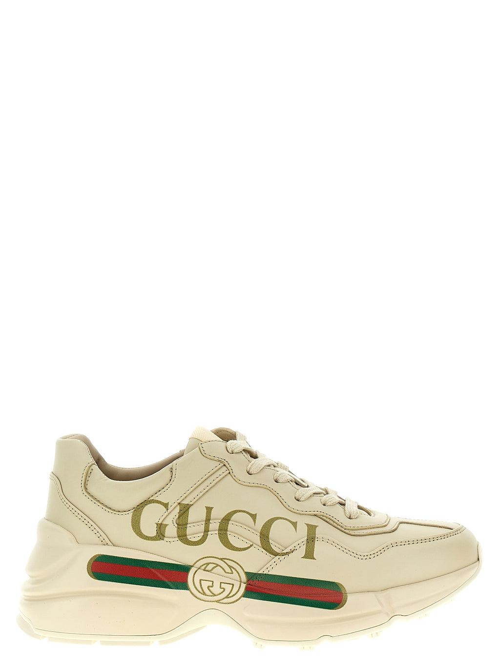 White Calfskin Chunky Sneakers