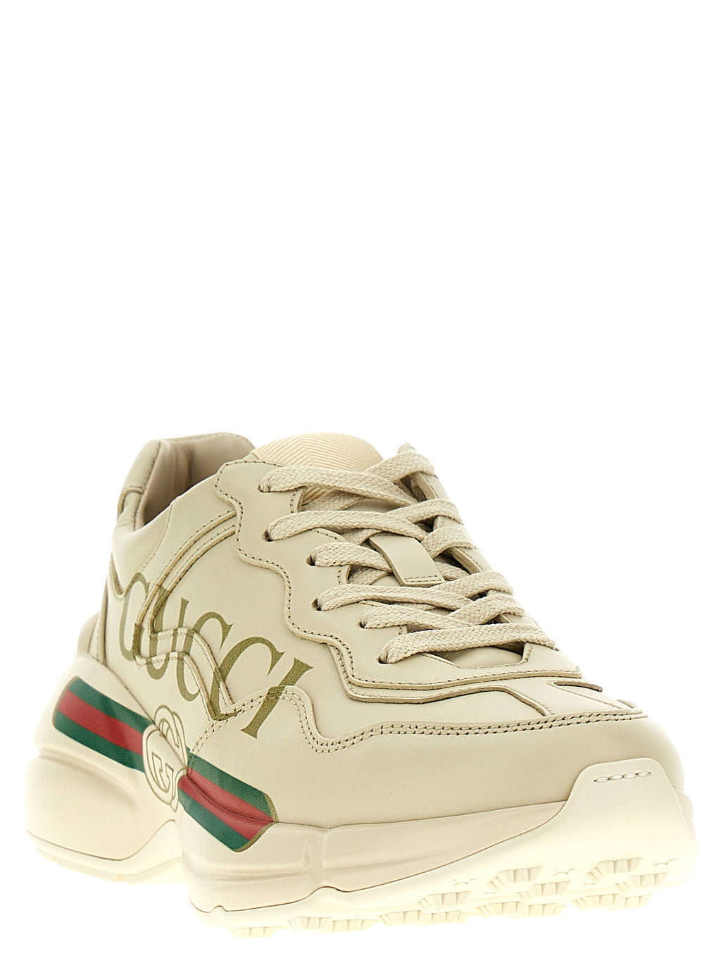 White Calfskin Chunky Sneakers
