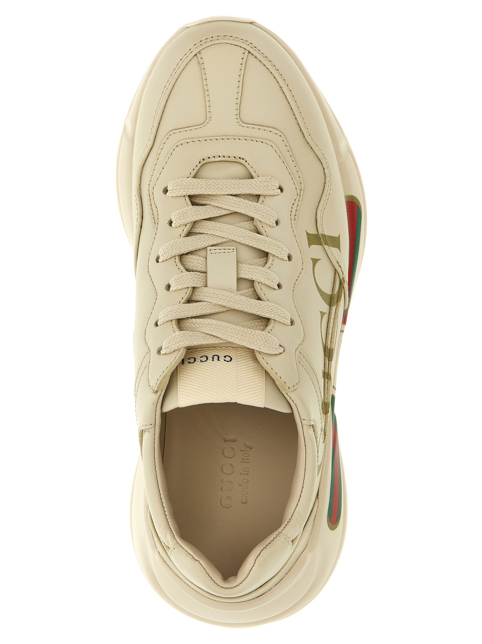 White Calfskin Chunky Sneakers