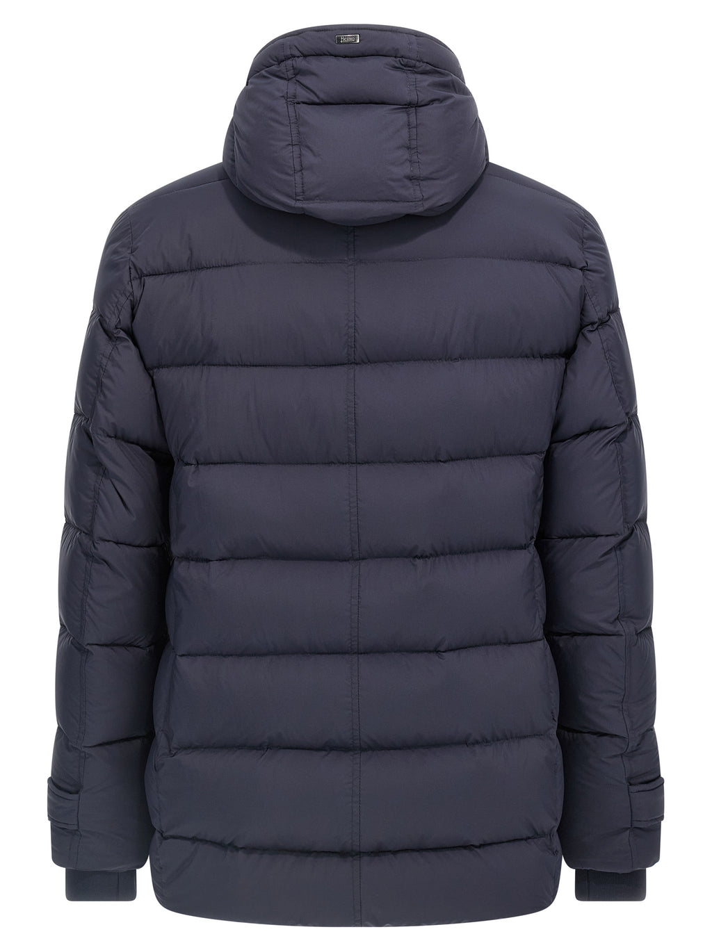 Blue Polyamide Full-Length Jacket
