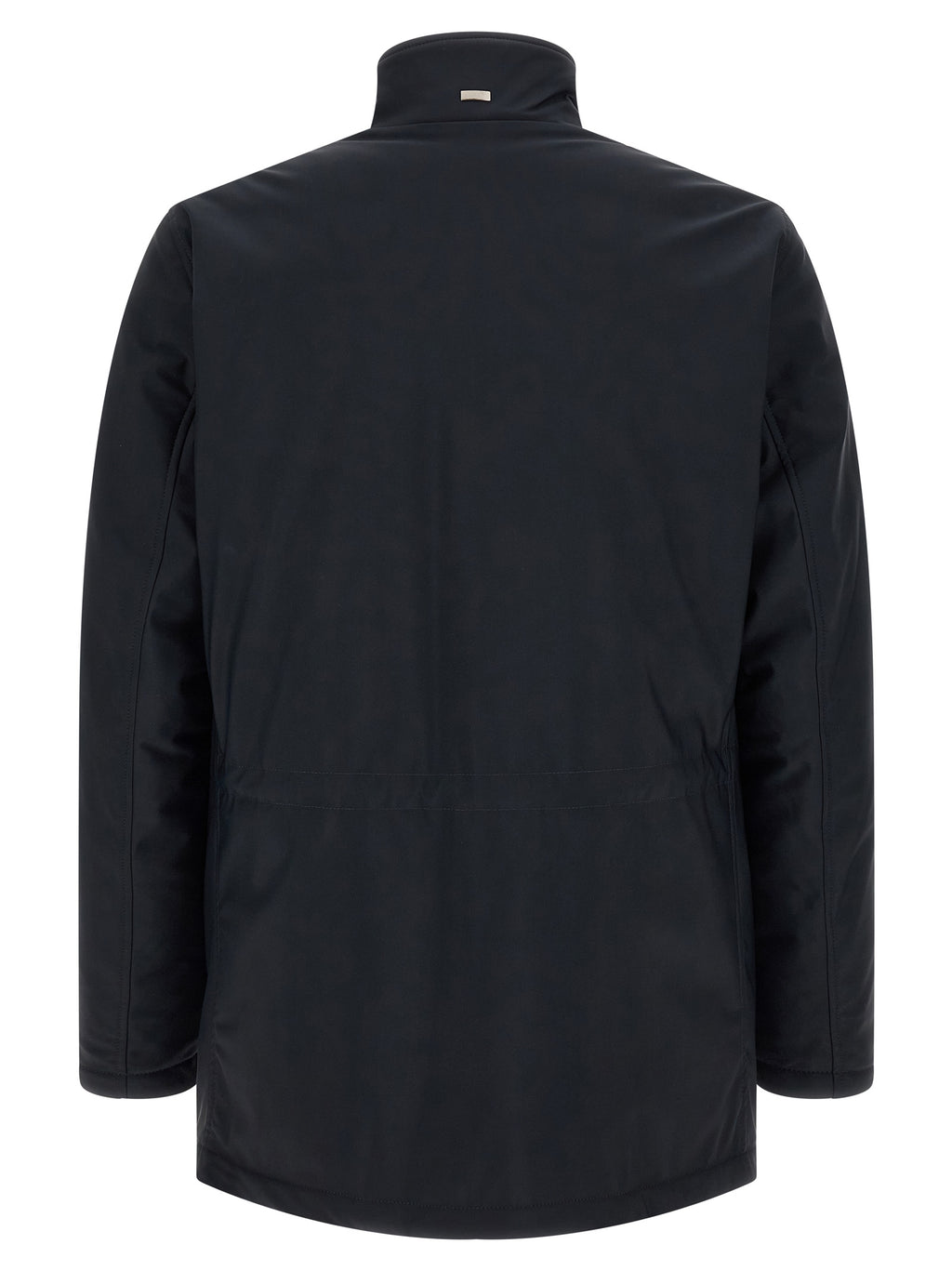 Blue Polyamide Full-Length Jacket
