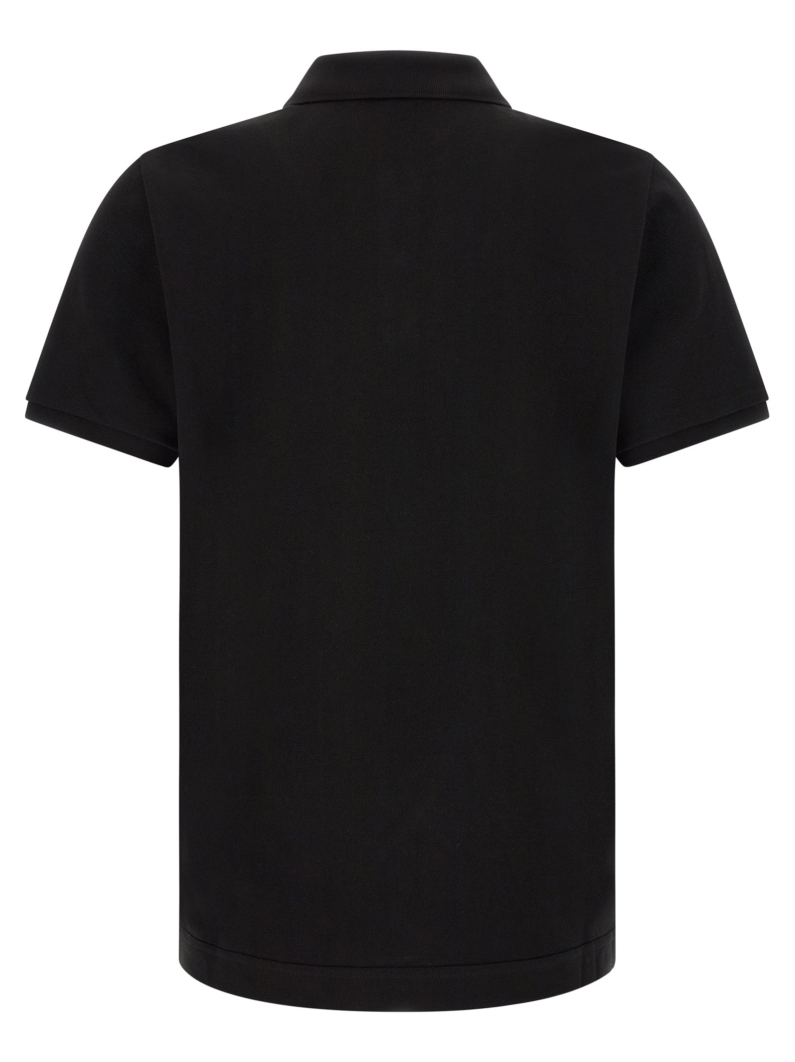 Black Leather Polo Shirt