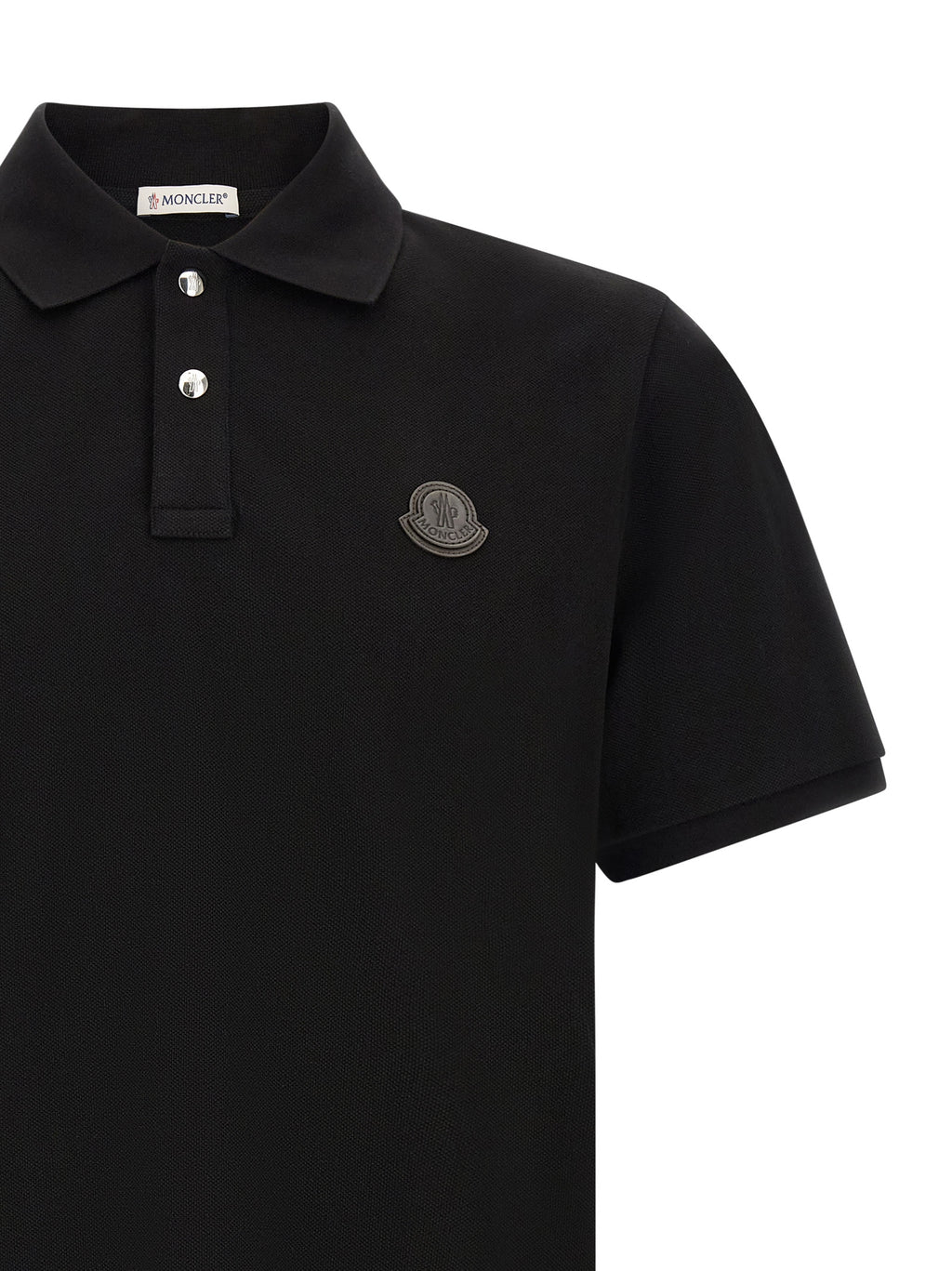 Black Leather Polo Shirt
