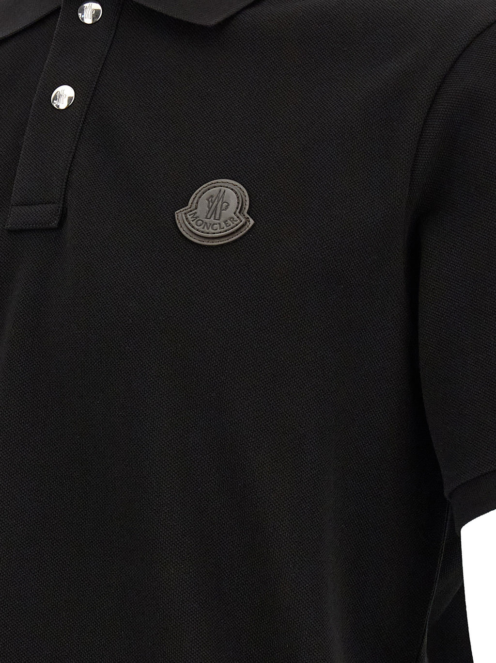 Black Leather Polo Shirt