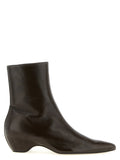 Brown Calfskin Ankle Boots