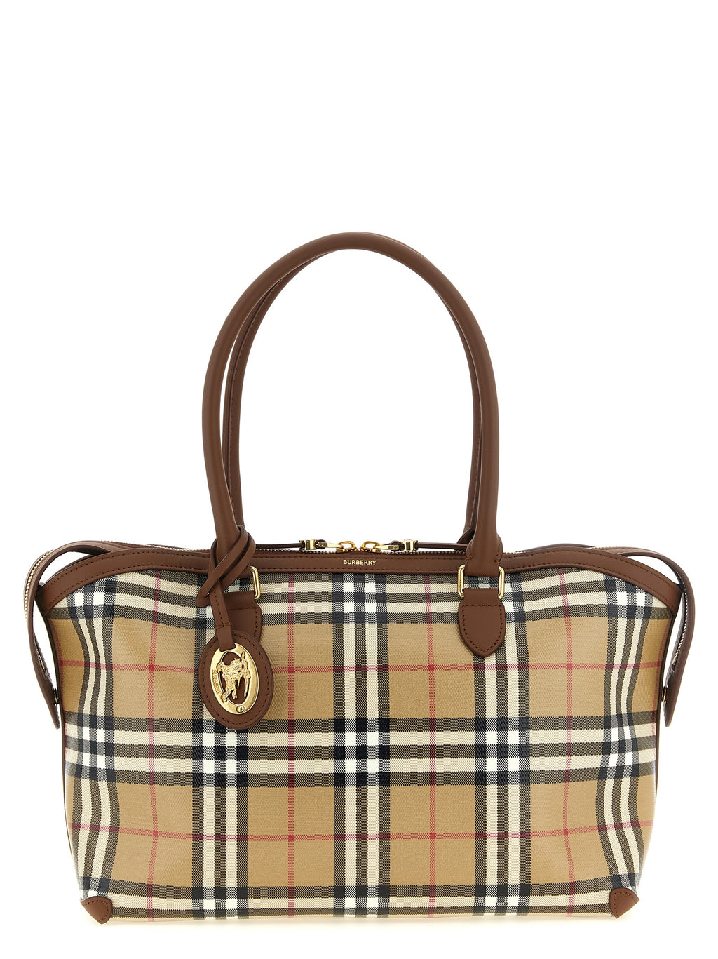 Beige Cotton Tote Bag