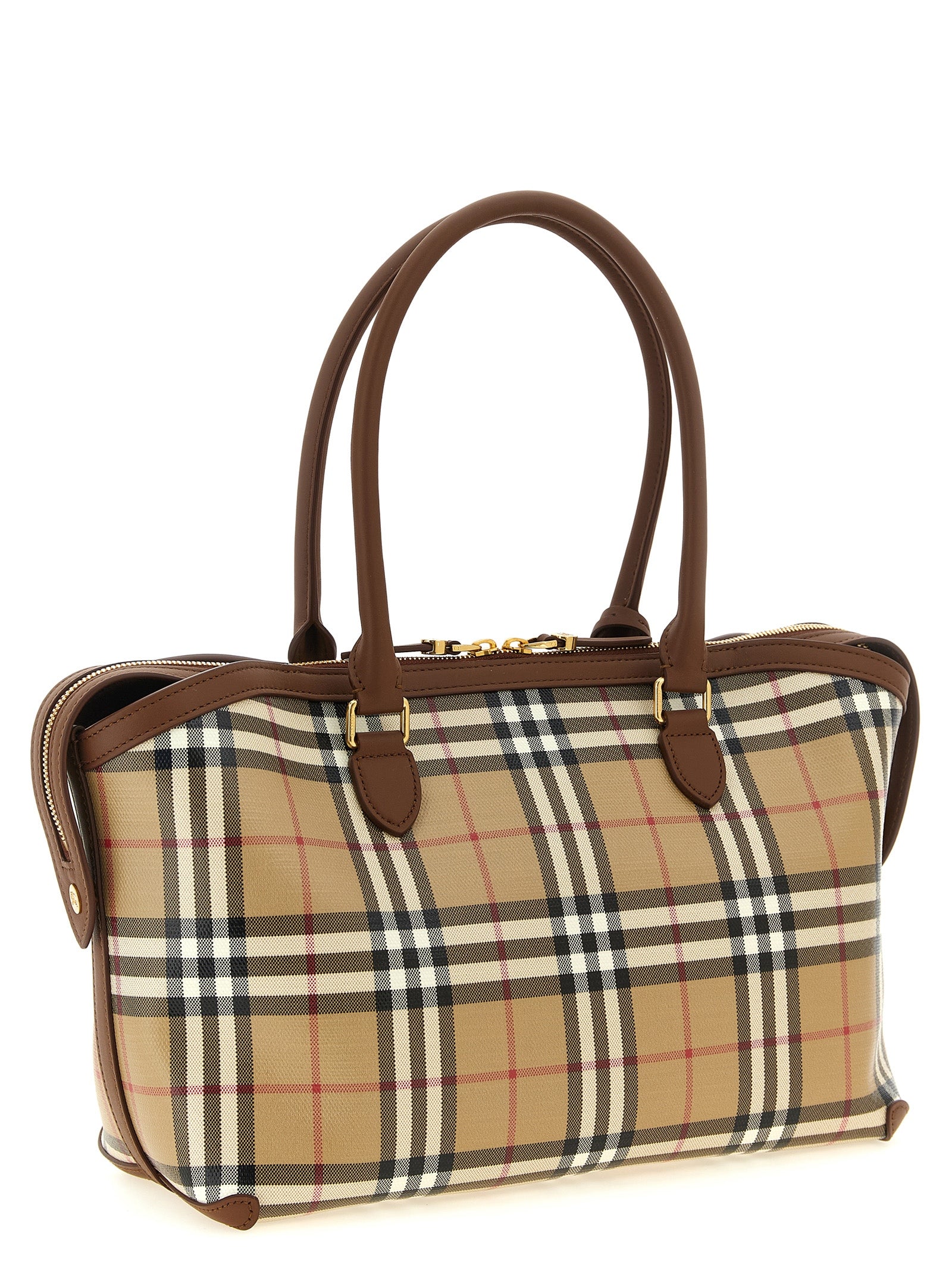 Beige Cotton Tote Bag